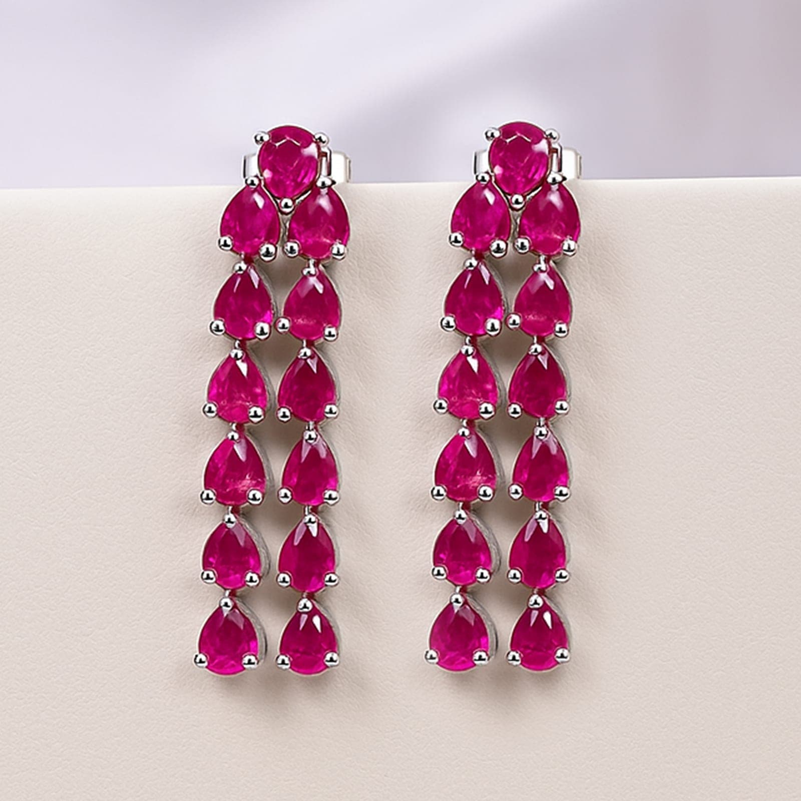 Ruby Vine Statement Earrings