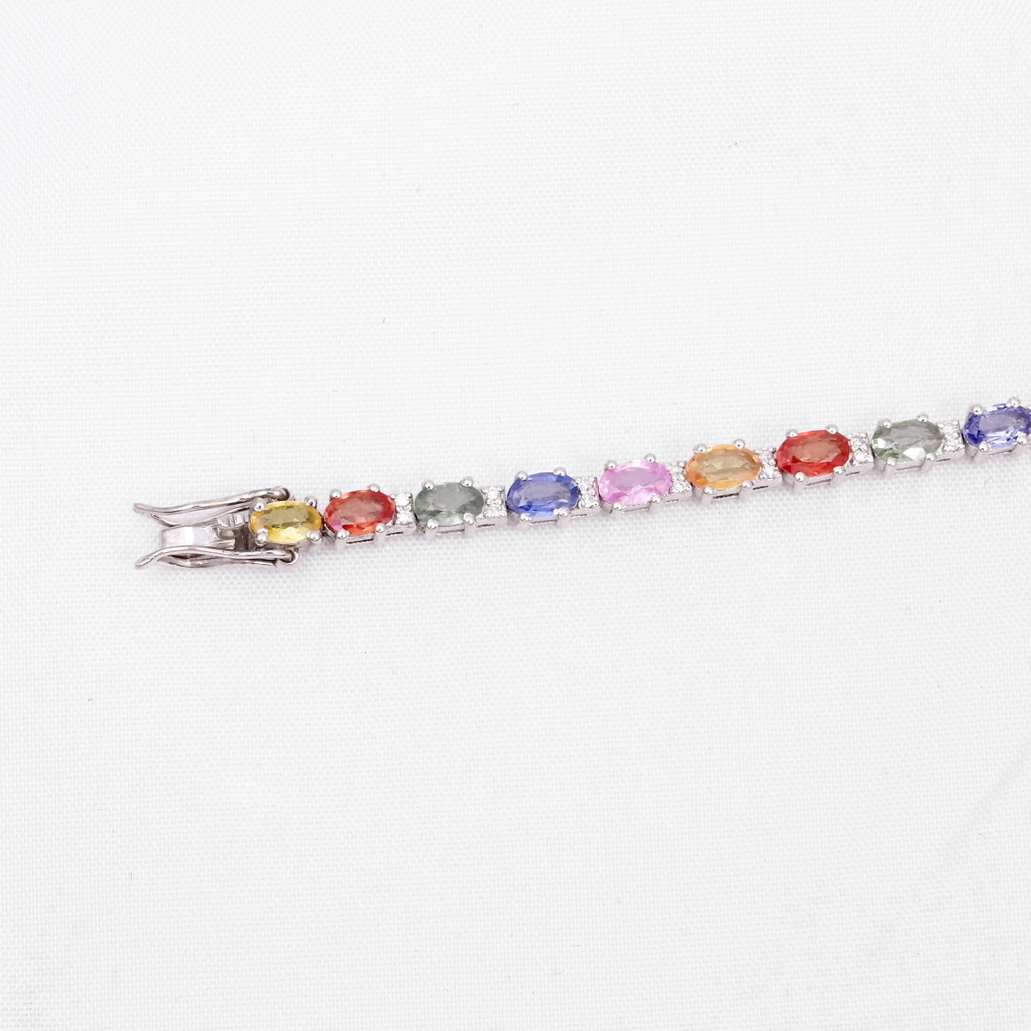 Rainbow Luxe Multi Sapphire Tennis Bracelet alternate view