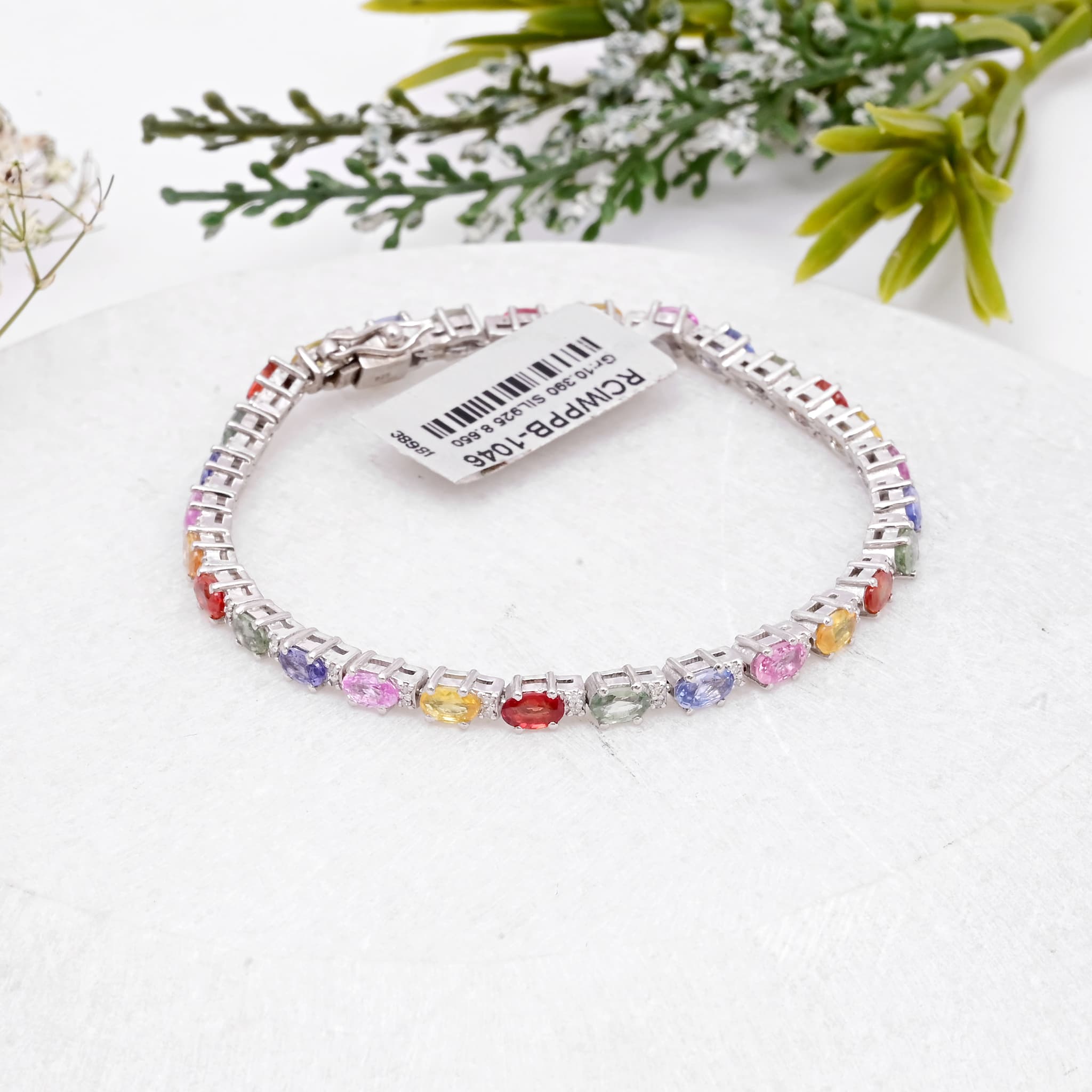 Rainbow Luxe Multi Sapphire Tennis Bracelet