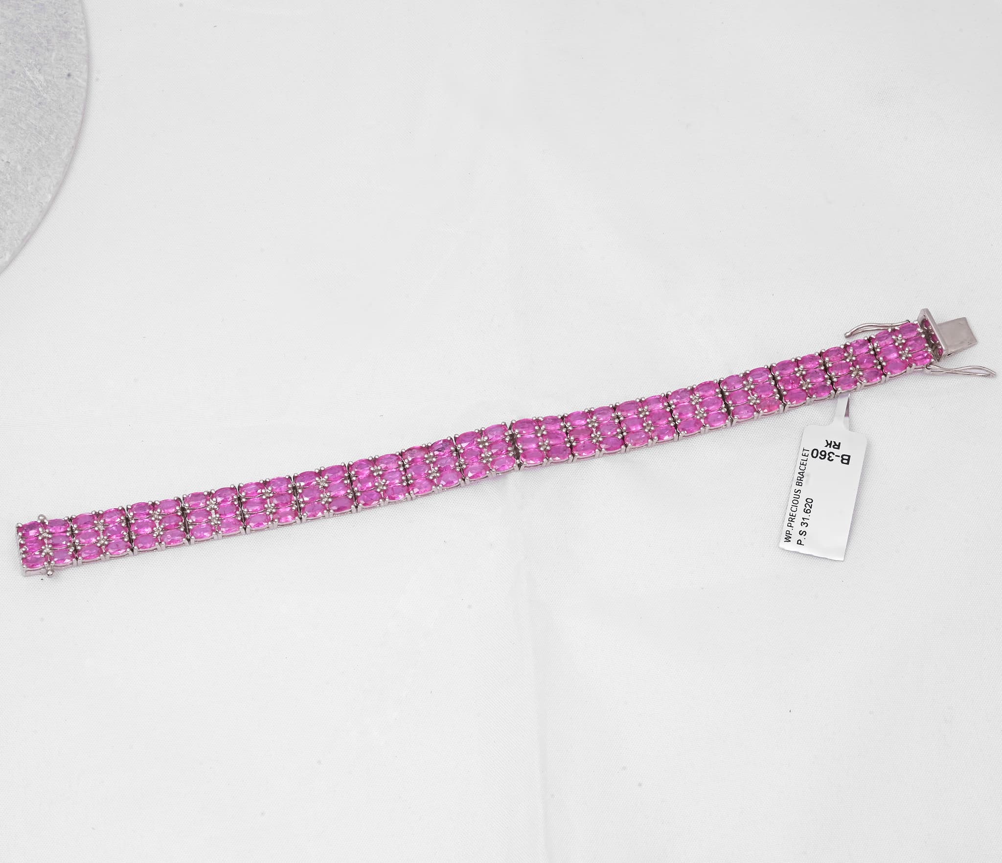 Regal Blush Grand Pink Sapphire Bracelet