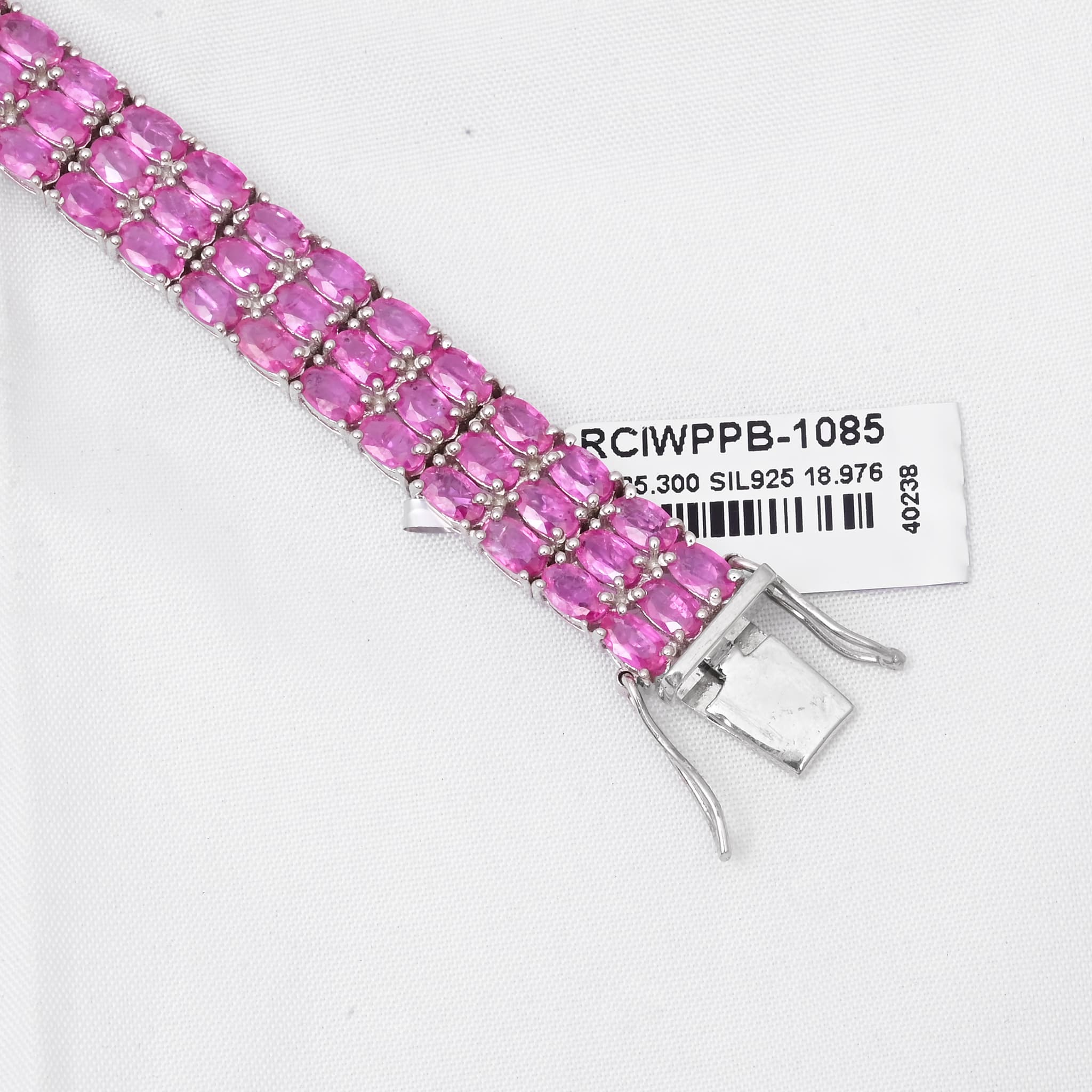 Regal Blush Grand Pink Sapphire Bracelet alternate view