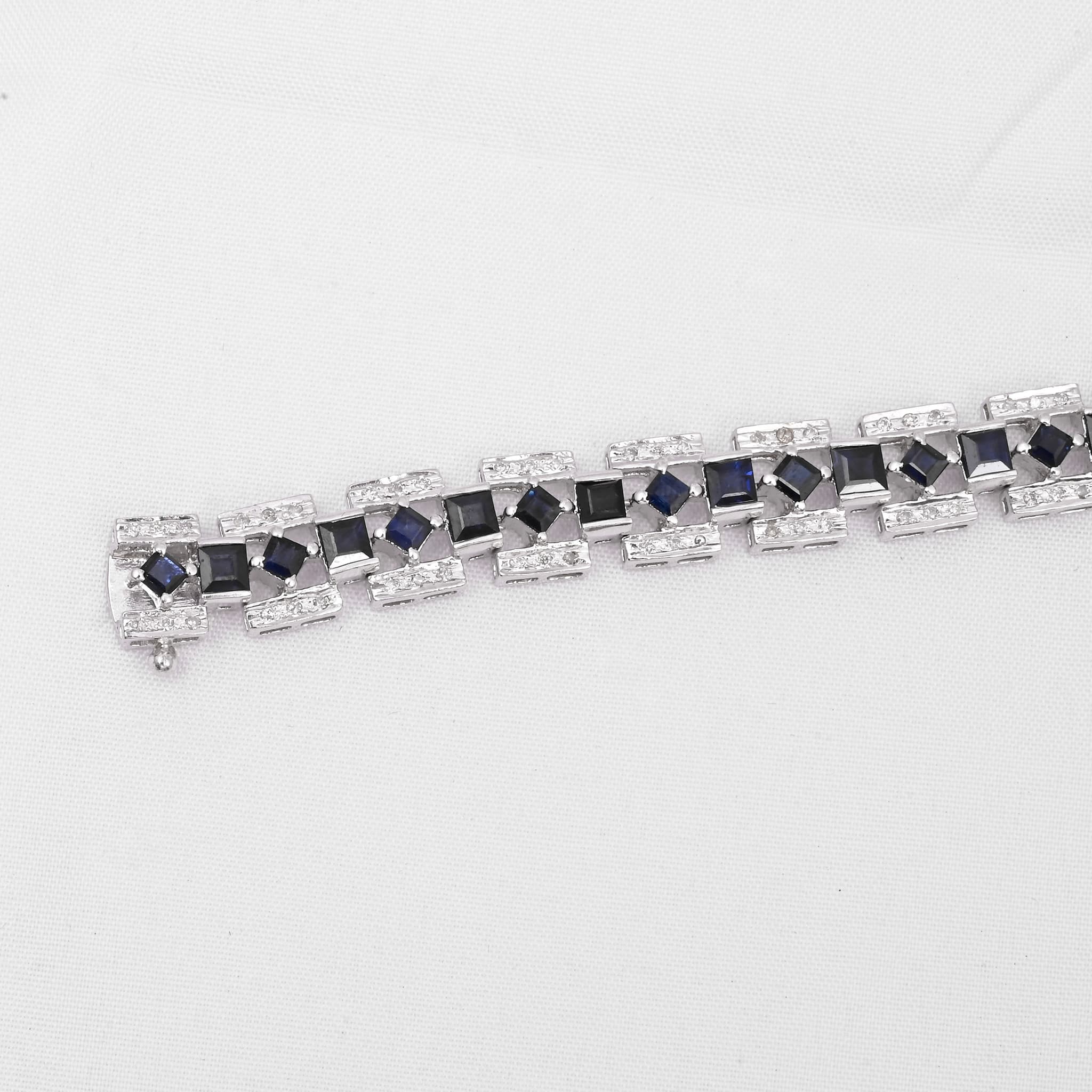 Midnight Royale Sapphire & Diamond Statement Bracelet alternate view