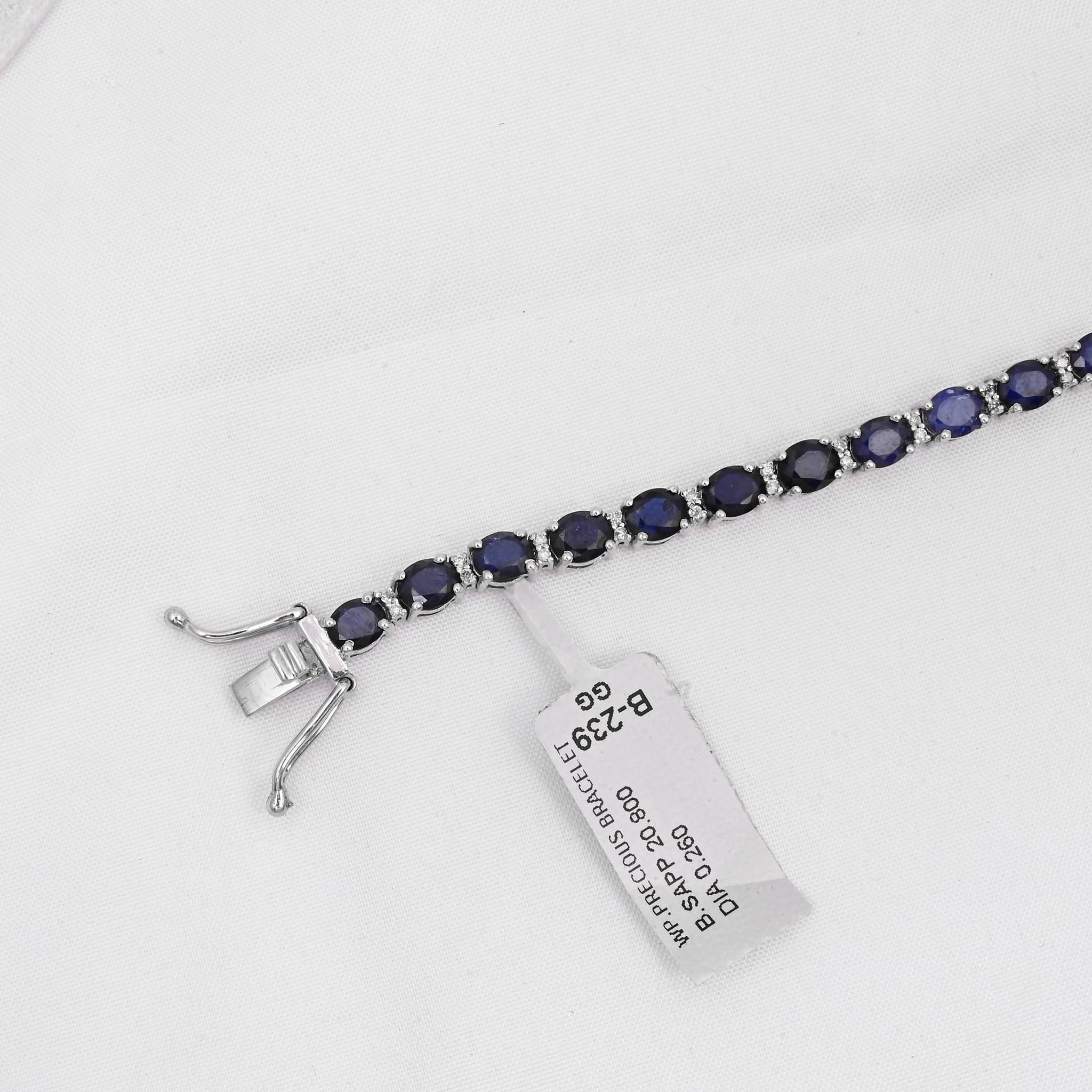 Ocean Royale Sapphire & Diamond Tennis Bracelet alternate view