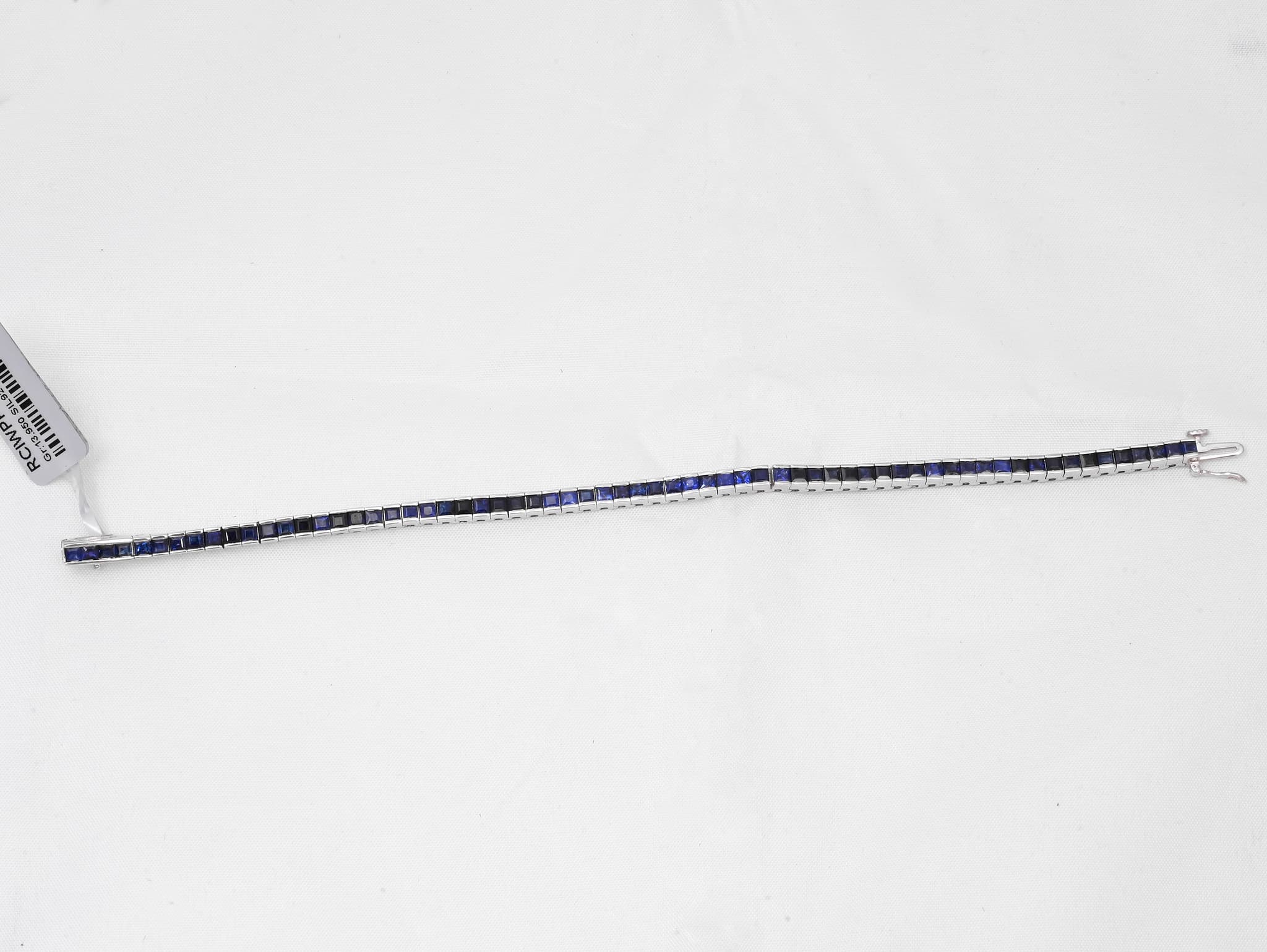 Midnight Line Blue Sapphire Bracelet