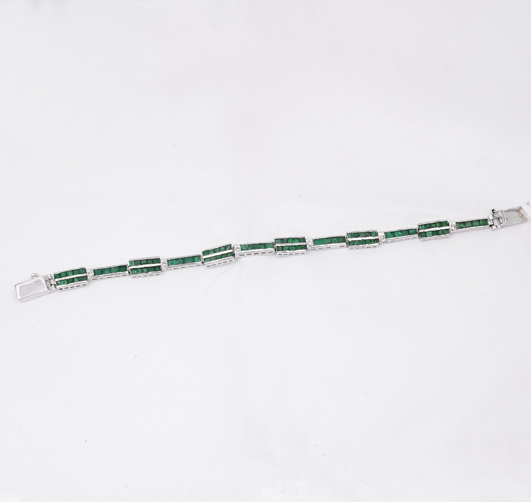 Emerald Line Diamond Bracelet