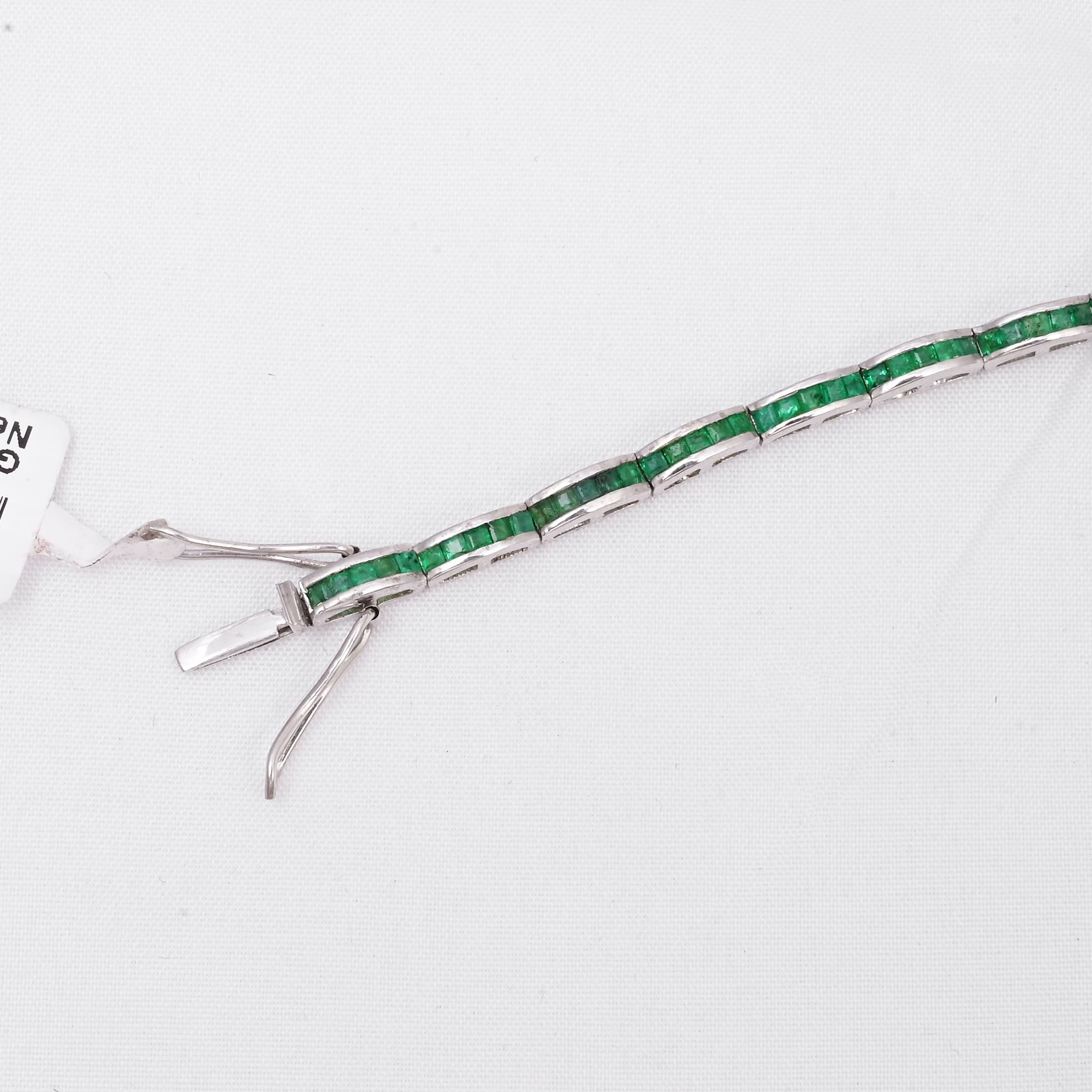 Emerald Bar Link Bracelet