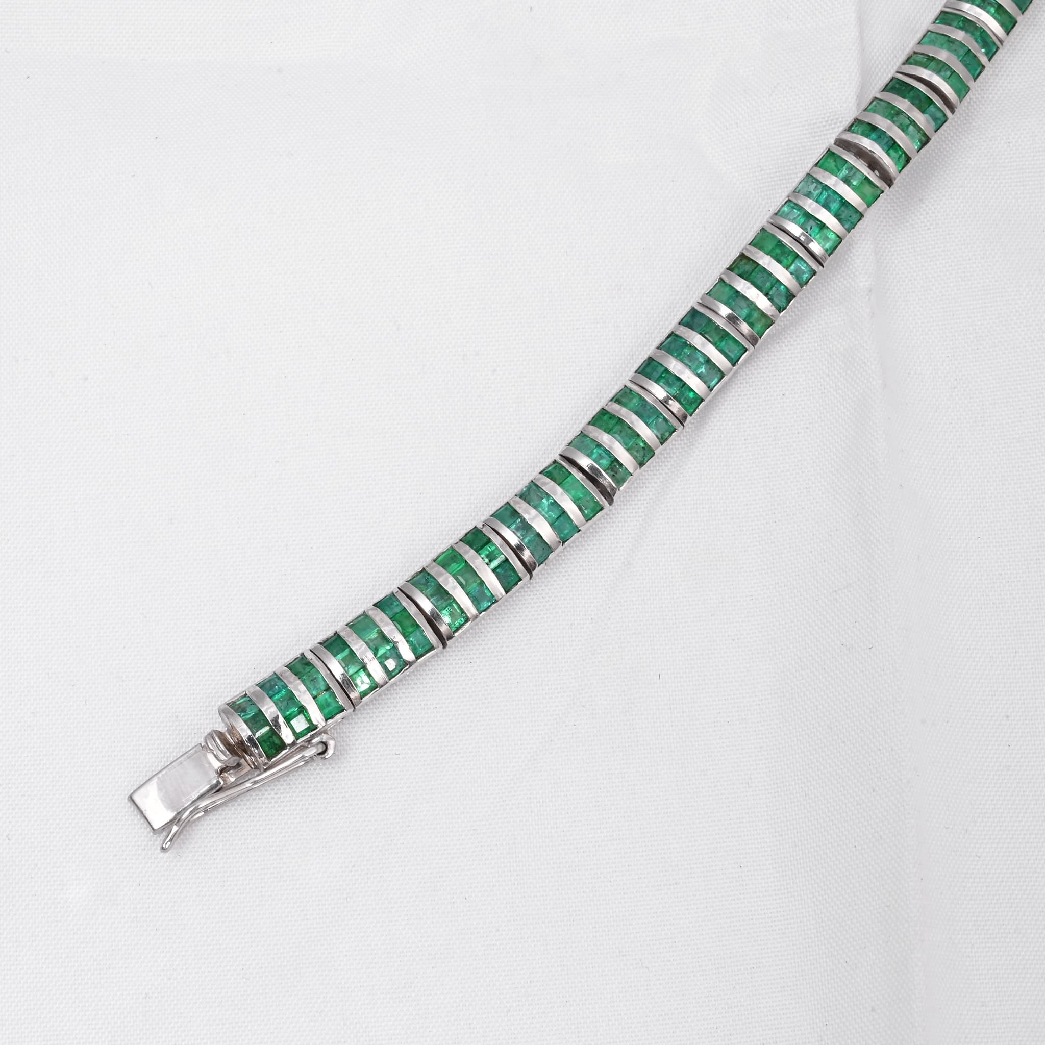 Art Deco Emerald Bracelet alternate view