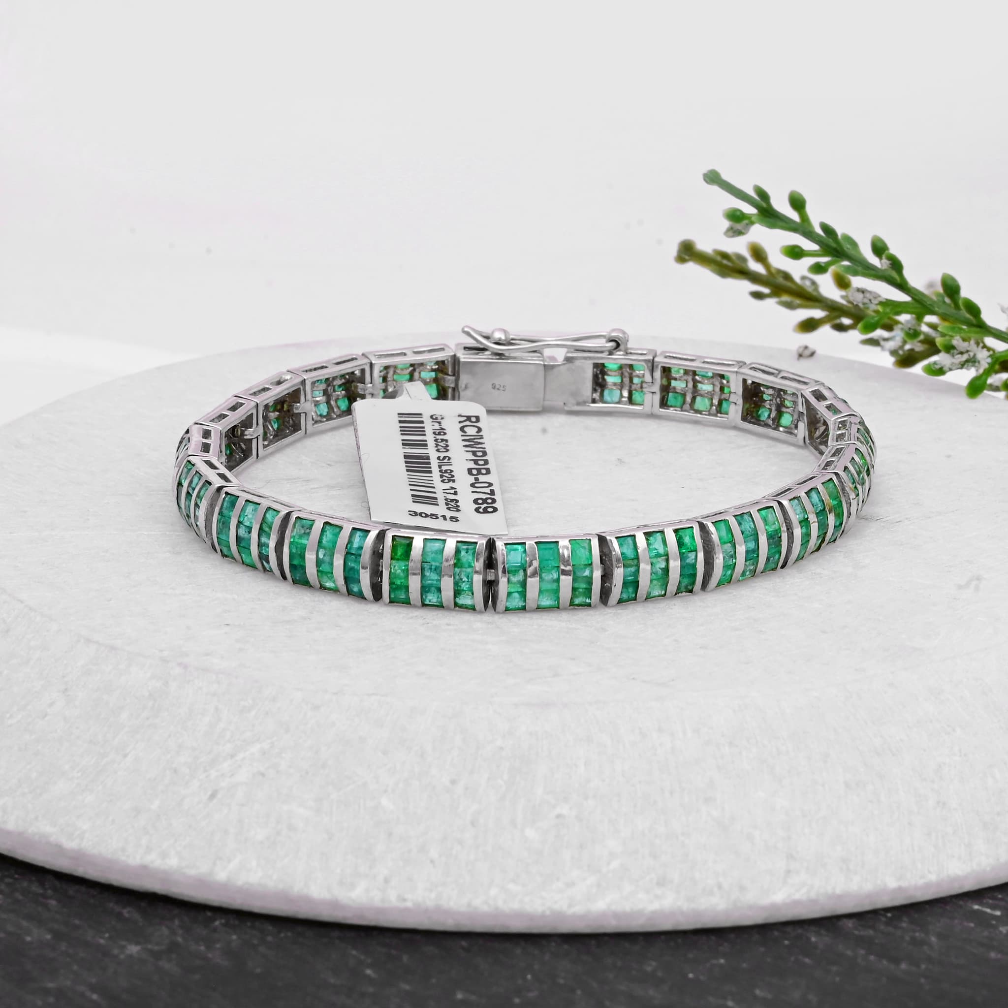 Art Deco Emerald Bracelet