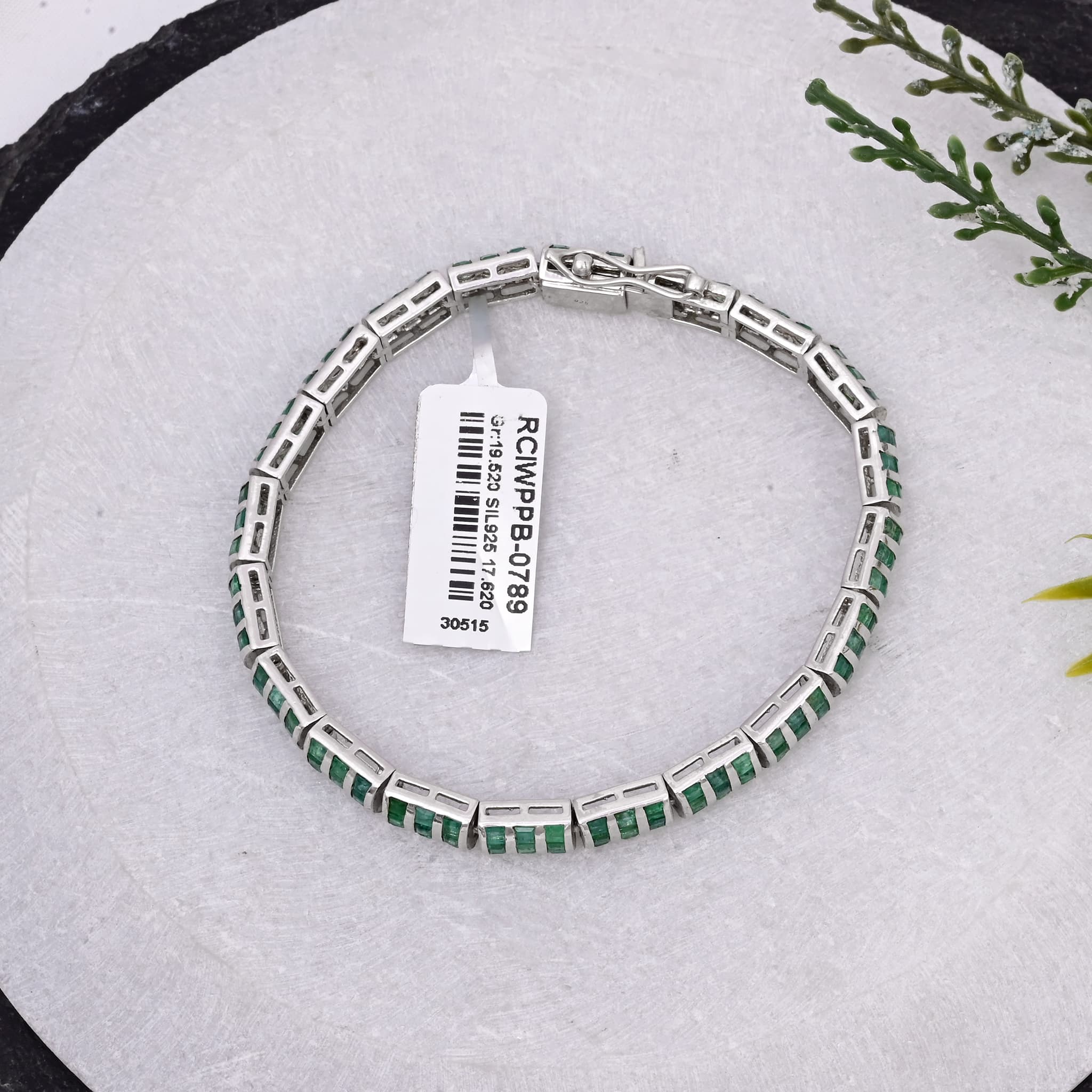 Art Deco Emerald Bracelet