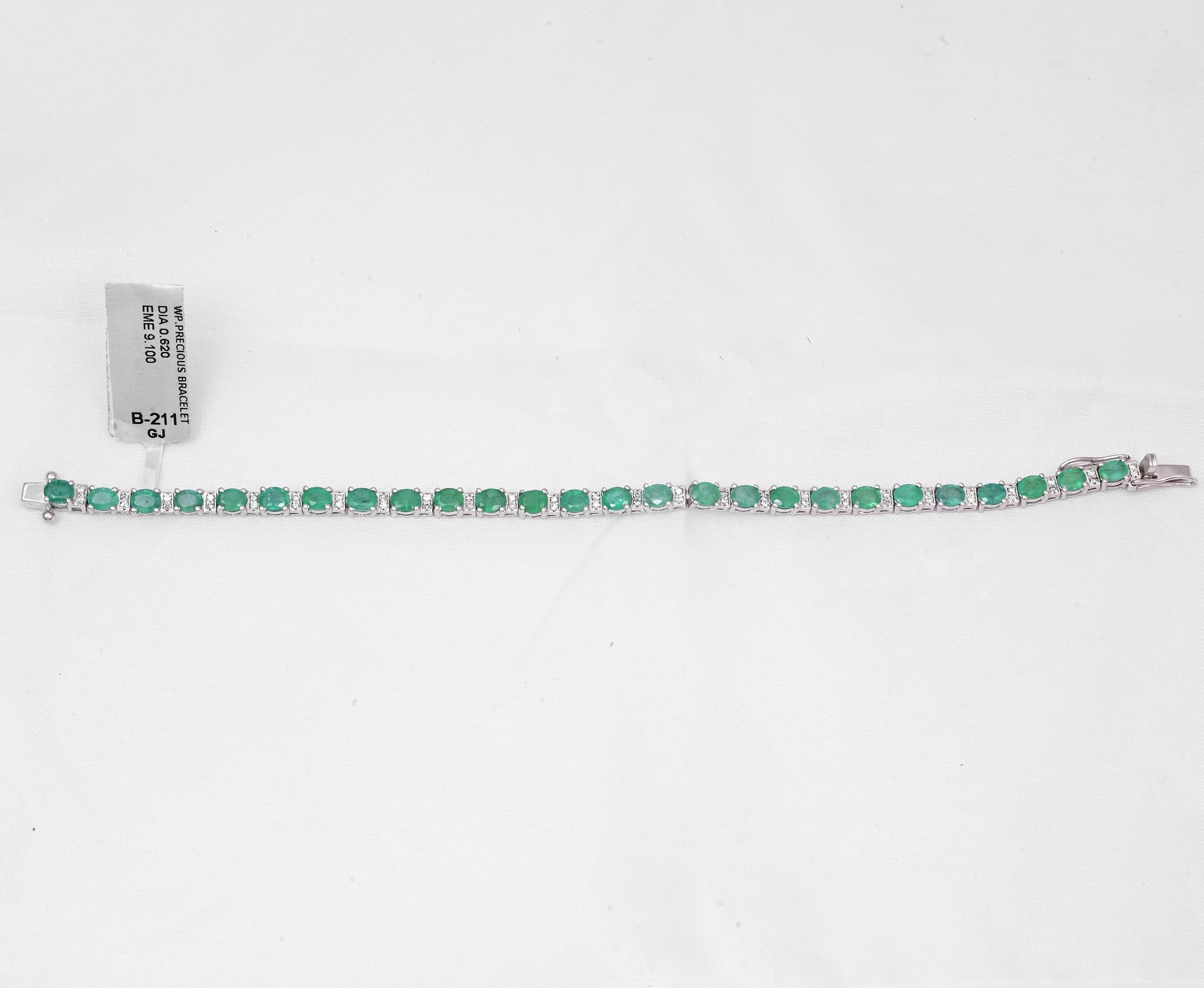 Emerald Elegance Tennis Bracelet