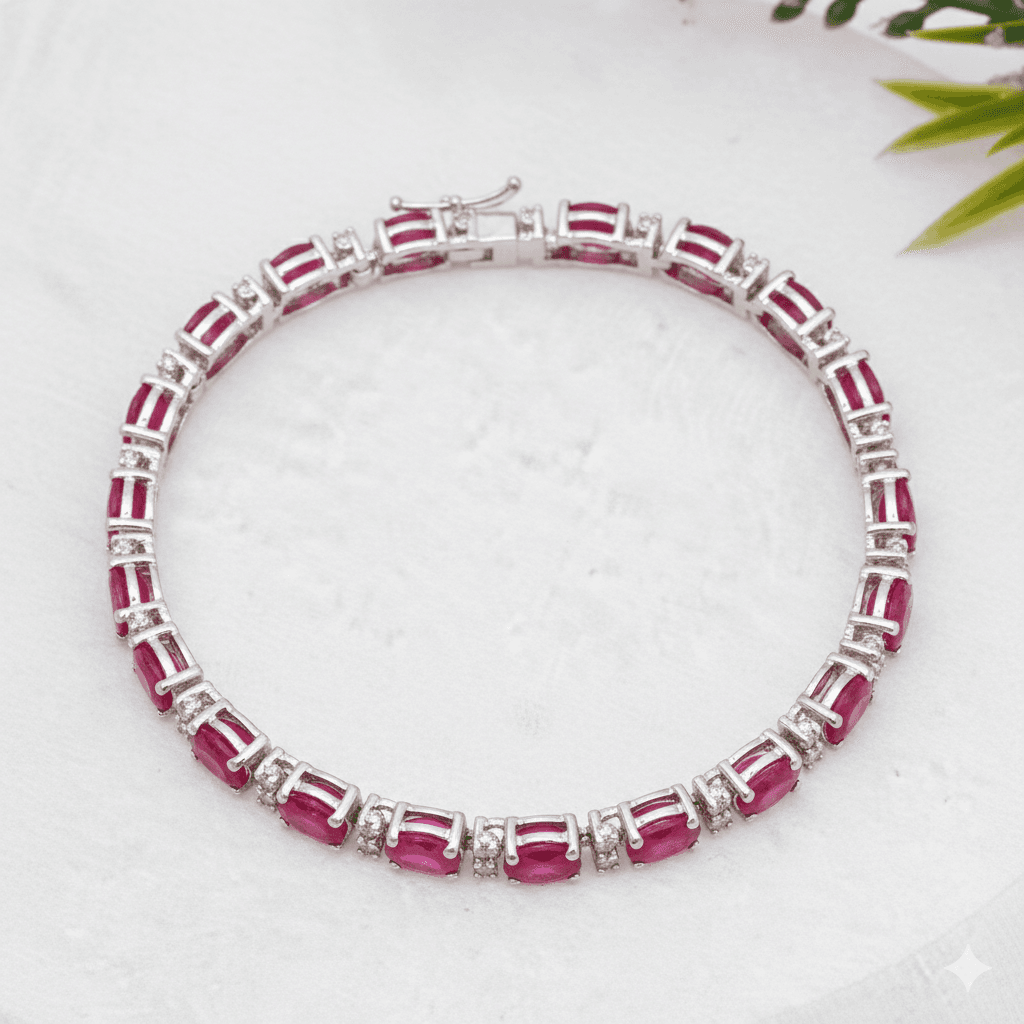 Blush Royale Ruby Tennis Bracelet