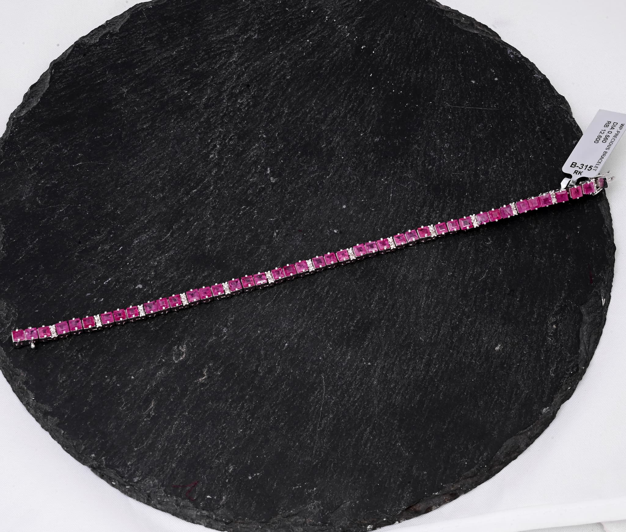 Crimson Luxe Ruby Tennis Bracelet