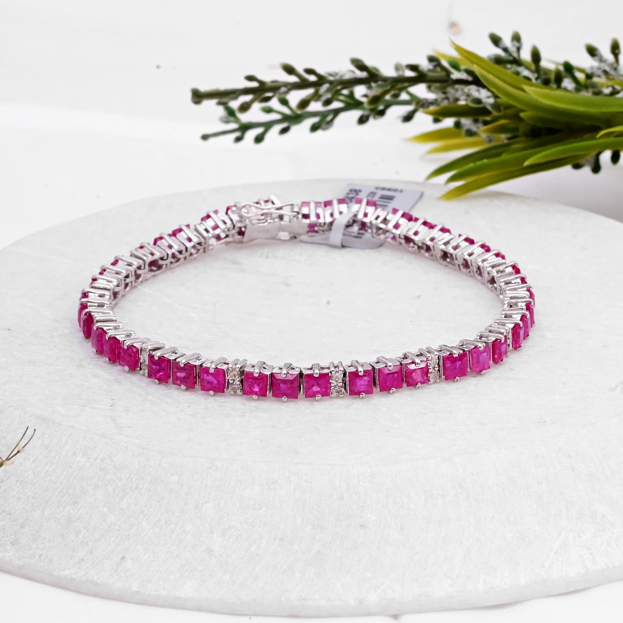 Crimson Luxe Ruby Tennis Bracelet