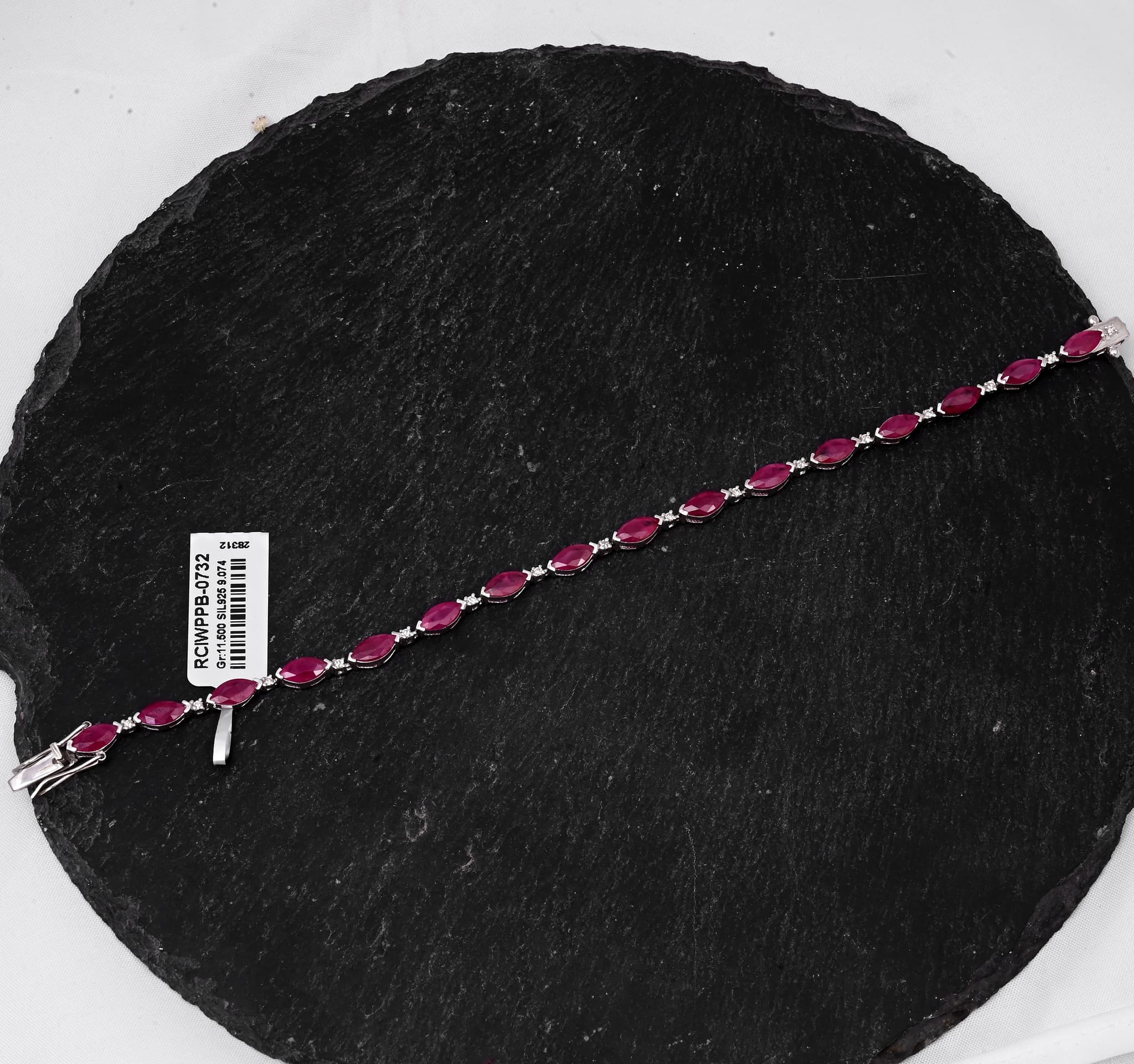 Ruby Marquise Tennis Bracelet
