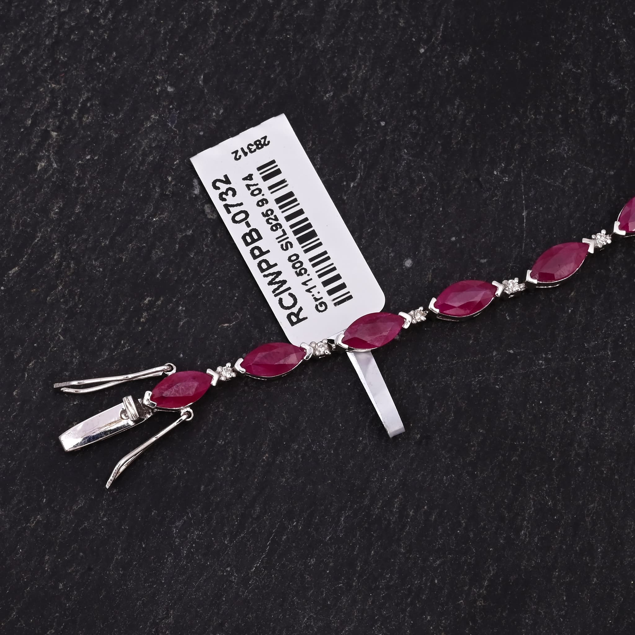 Ruby Marquise Tennis Bracelet alternate view