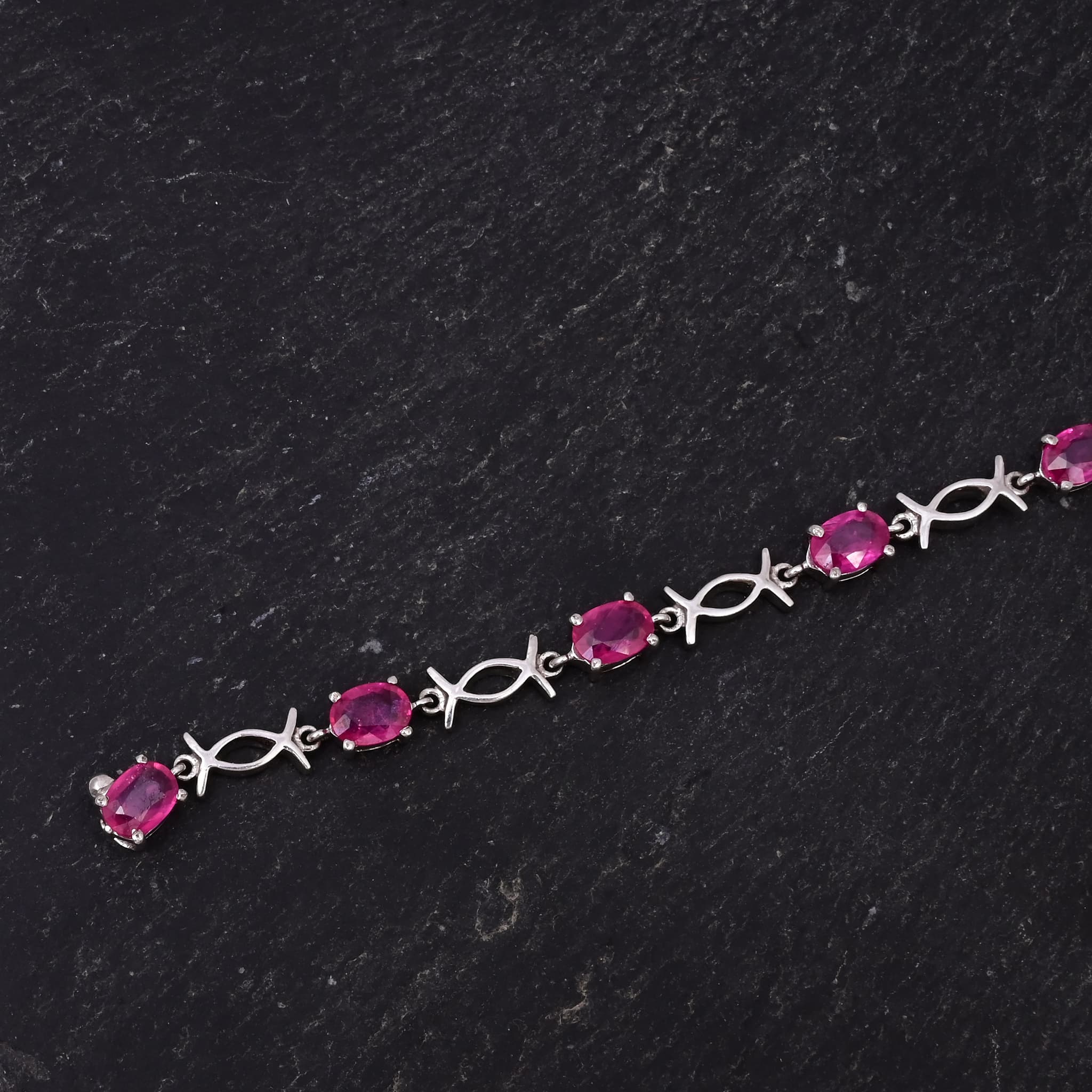 Divine Grace Ruby Link Bracelet