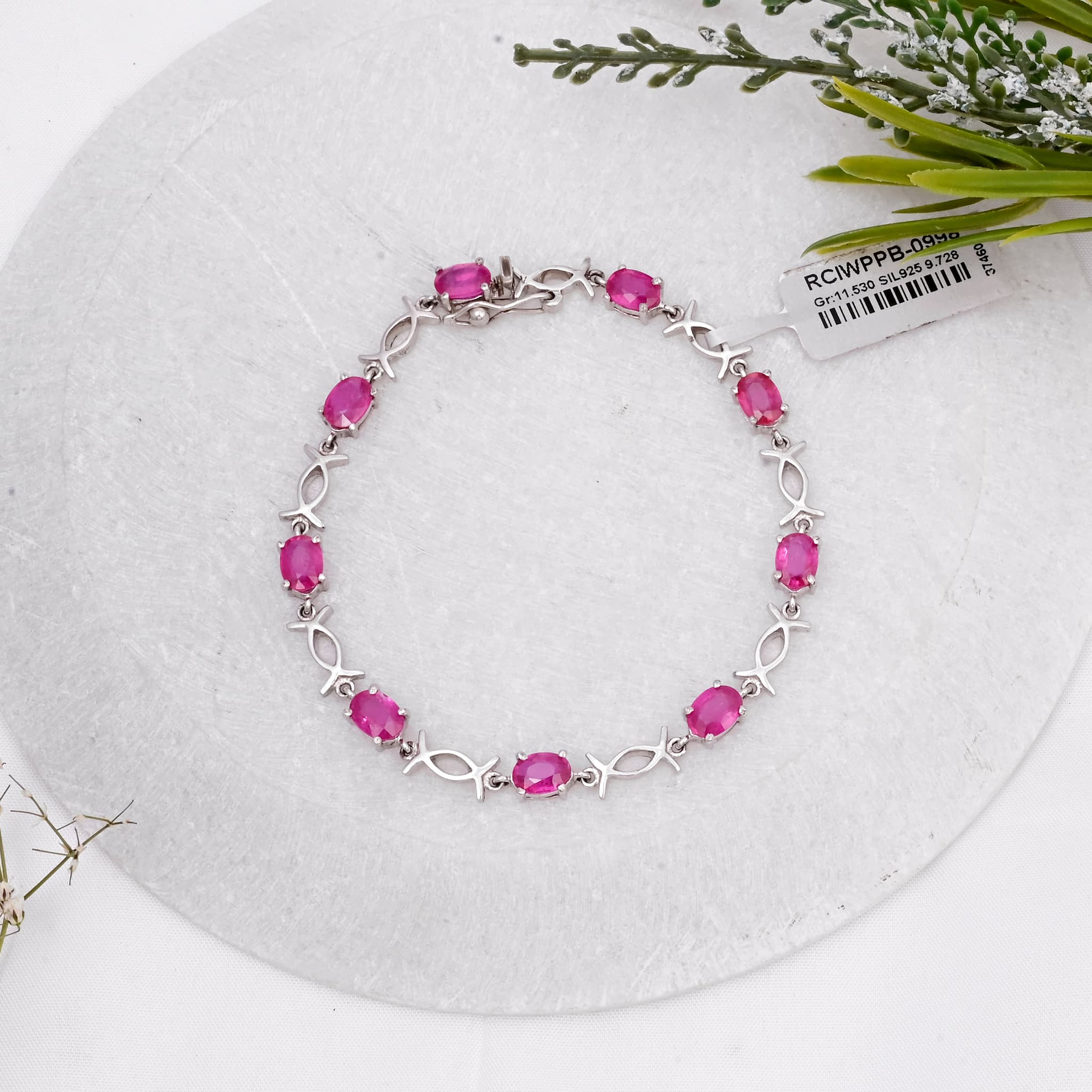 Divine Grace Ruby Link Bracelet