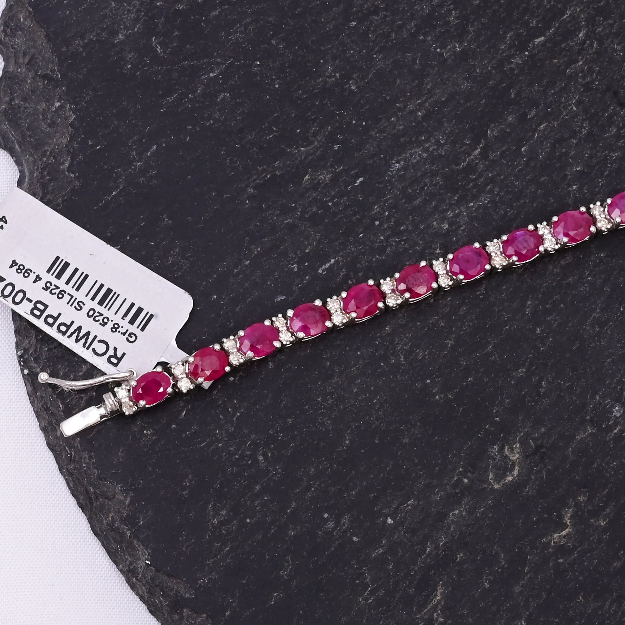 Royal Blush Ruby Tennis Bracelet