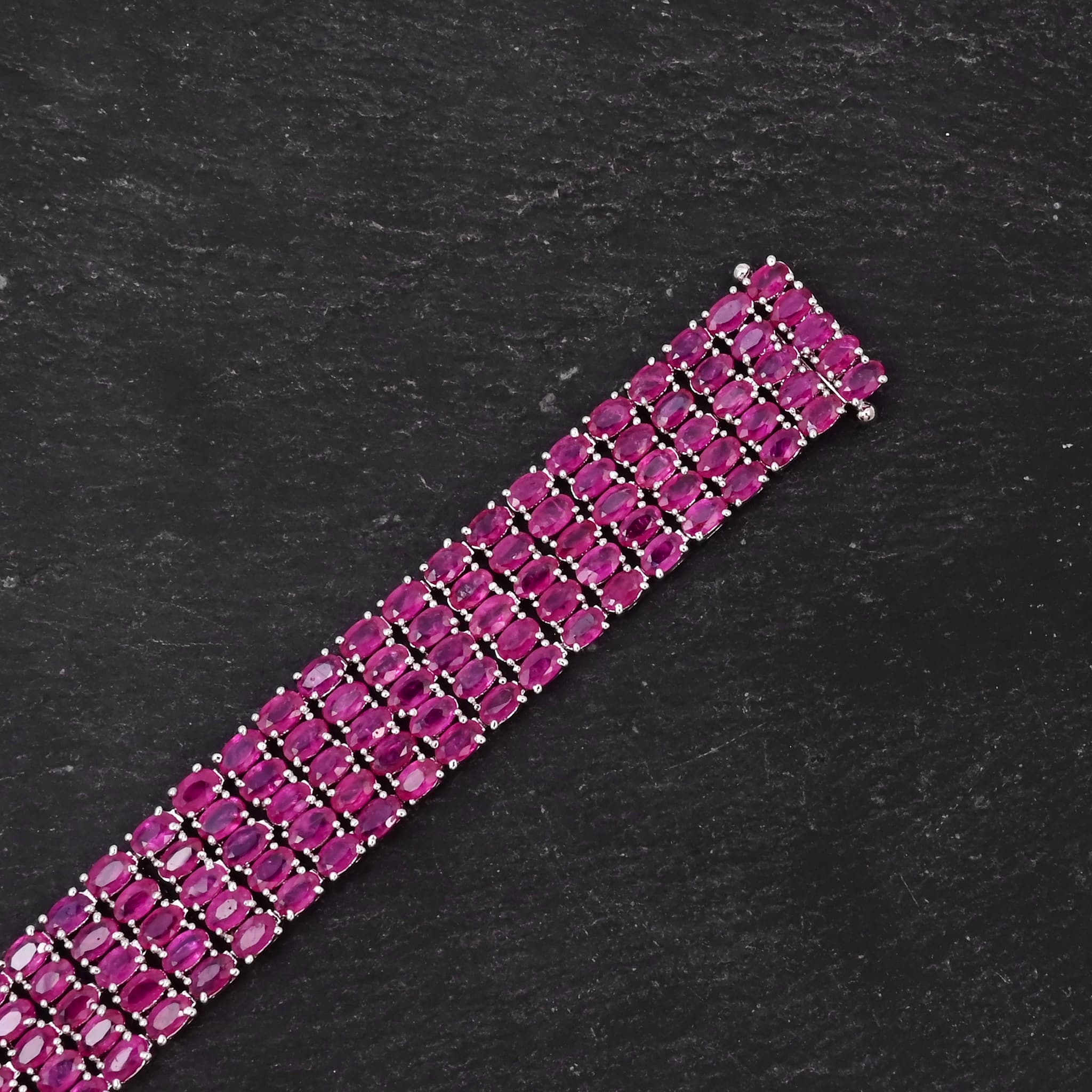 Majestic Royale Ruby Statement Bracelet