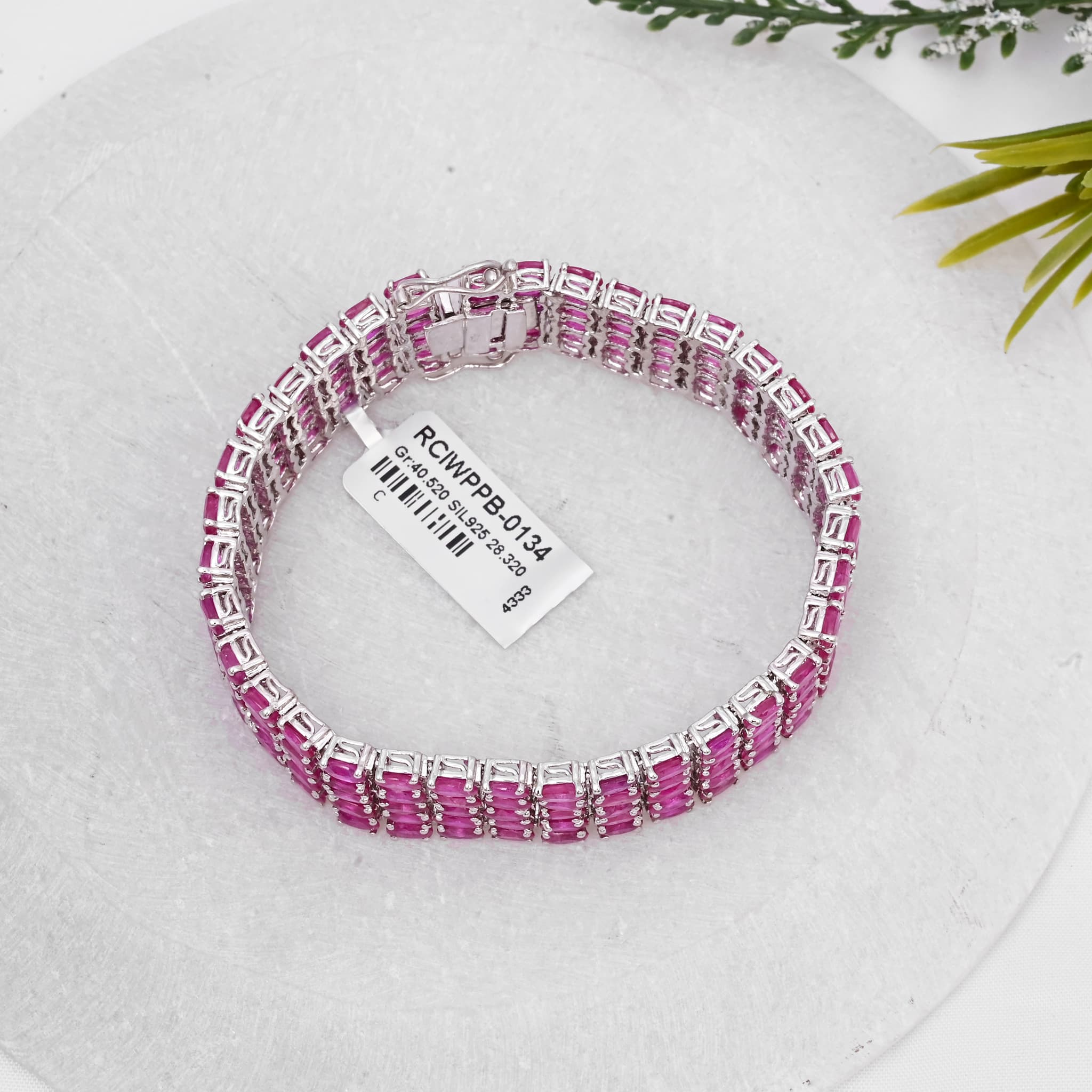 Majestic Royale Ruby Statement Bracelet