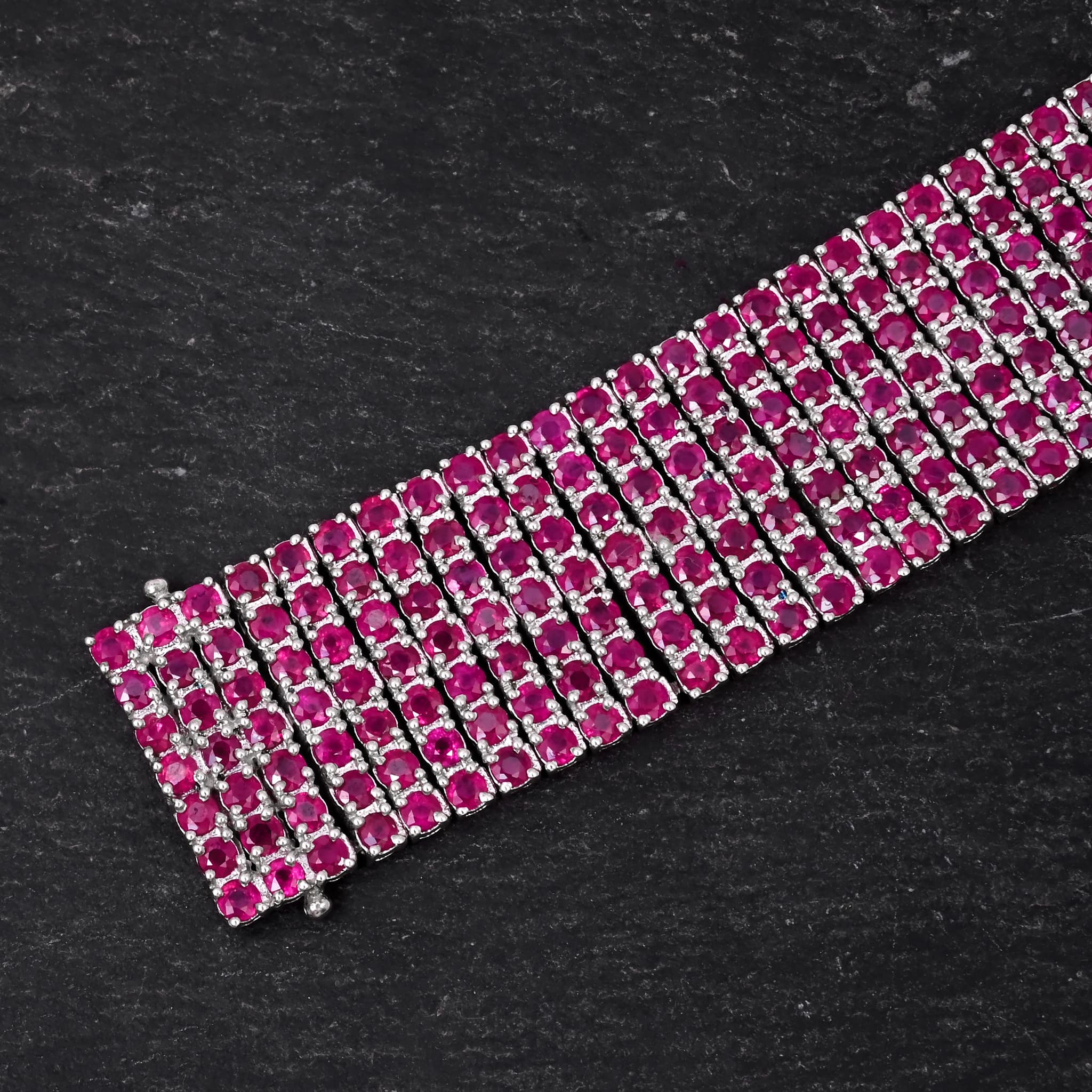 Royal Crimson Luxe Ruby Bracelet