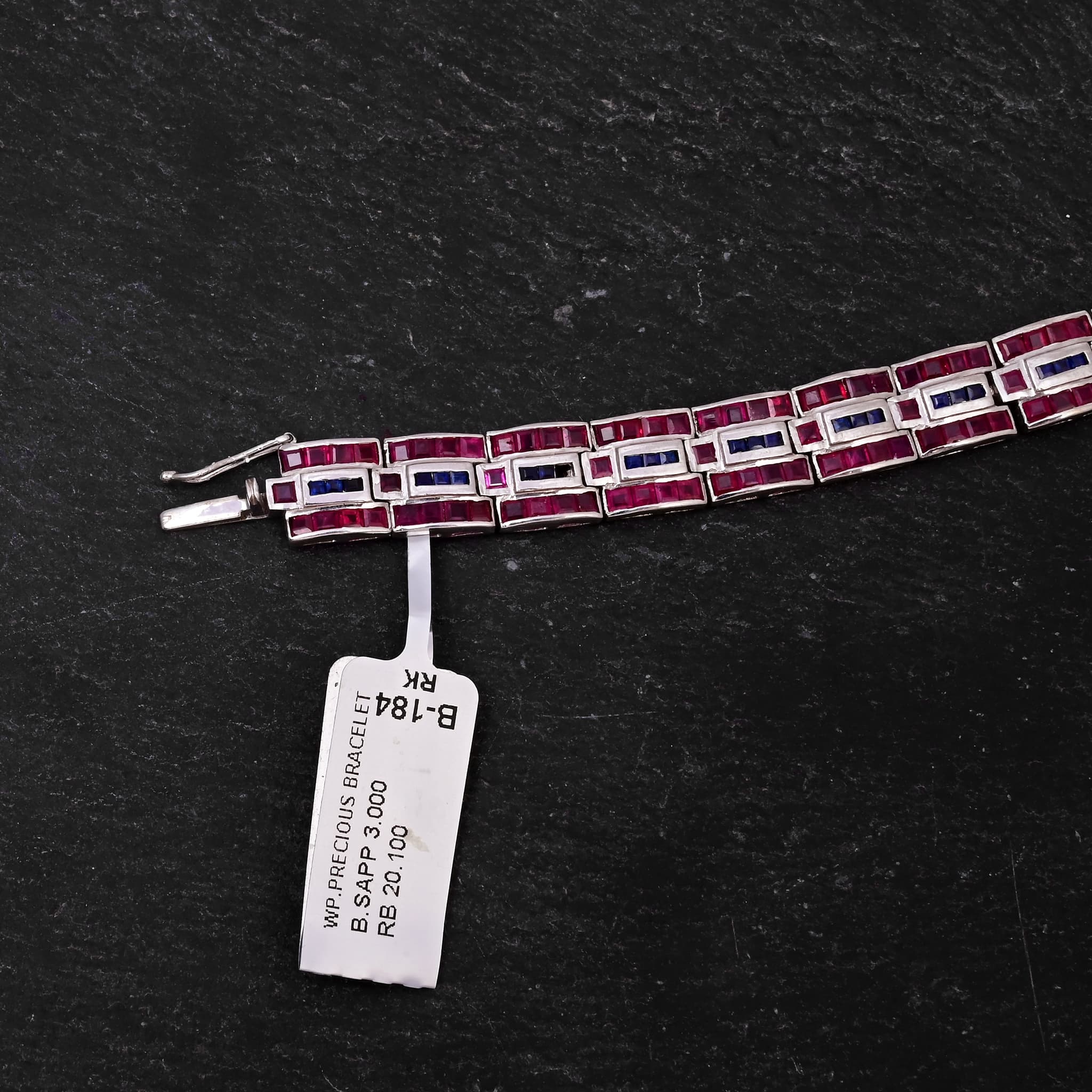 Royal Mosaic Ruby Sapphire Bracelet alternate view