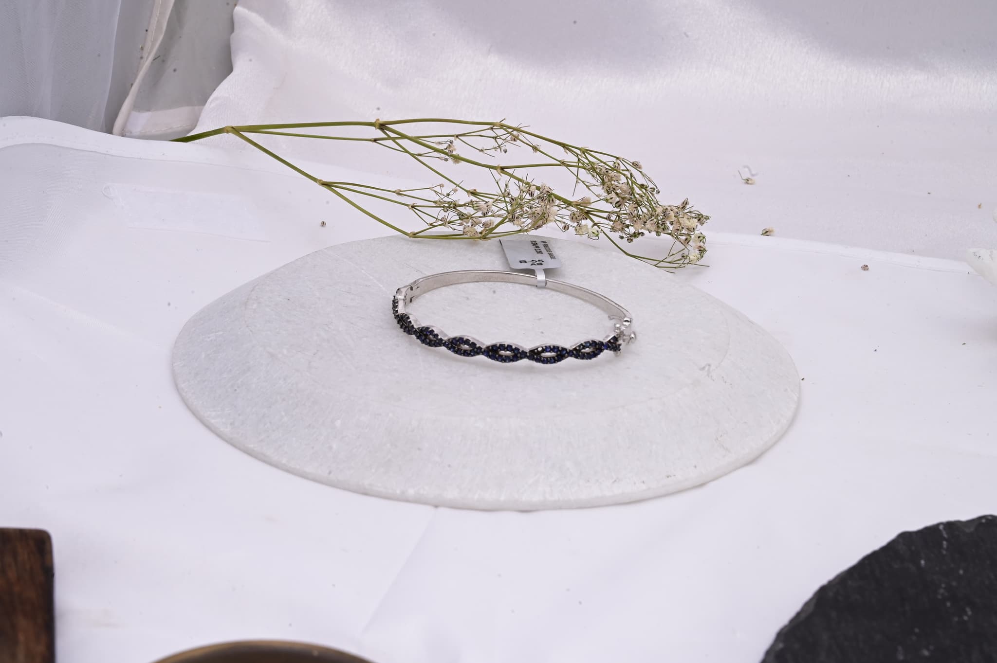 Twilight Sapphire Twist Bangle alternate view