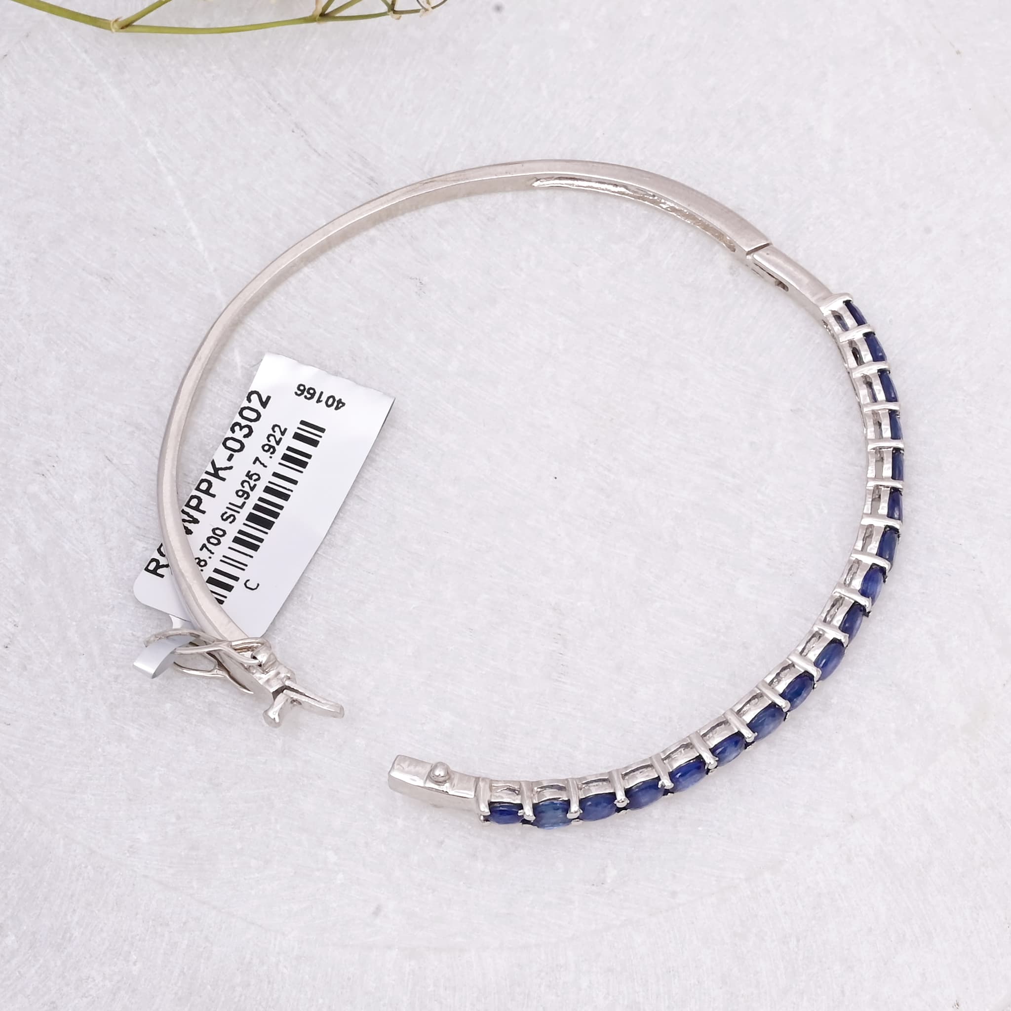 Classic Blue Sapphire Tennis Bangle