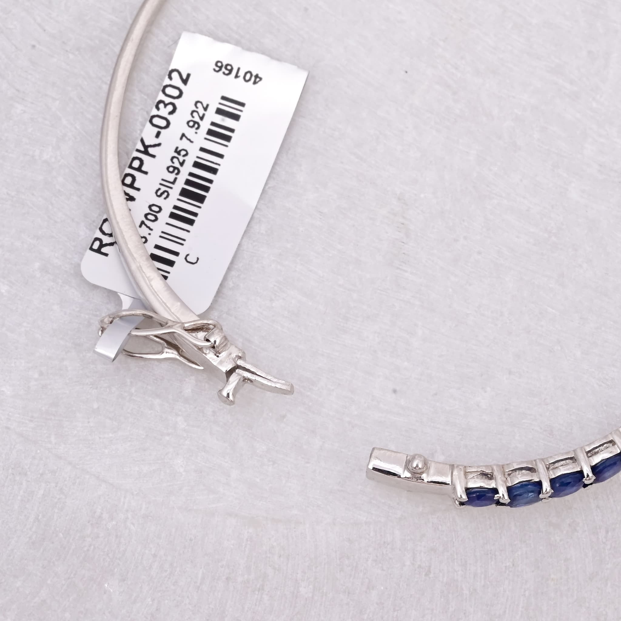 Classic Blue Sapphire Tennis Bangle alternate view