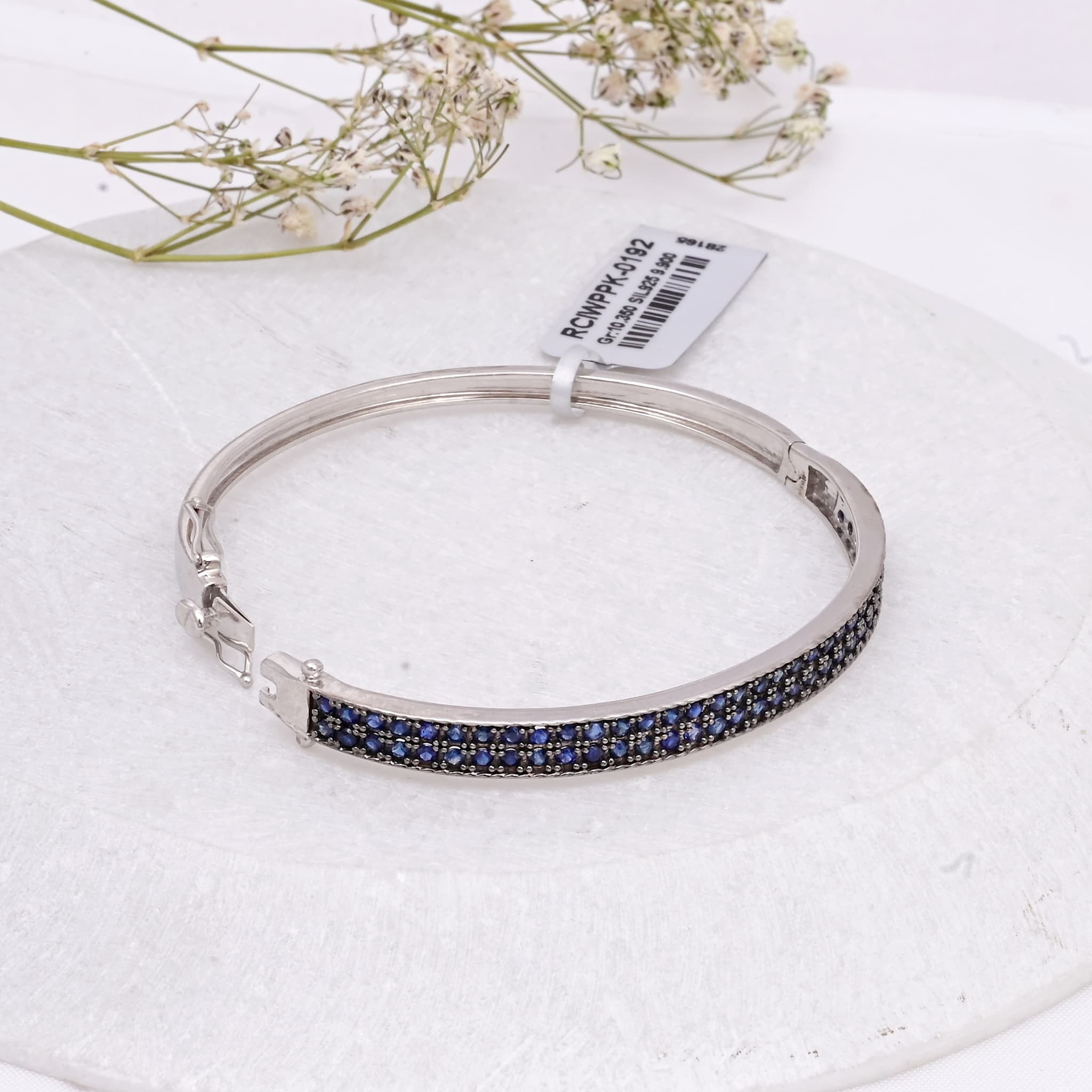 Midnight Sapphire Pavé Bangle