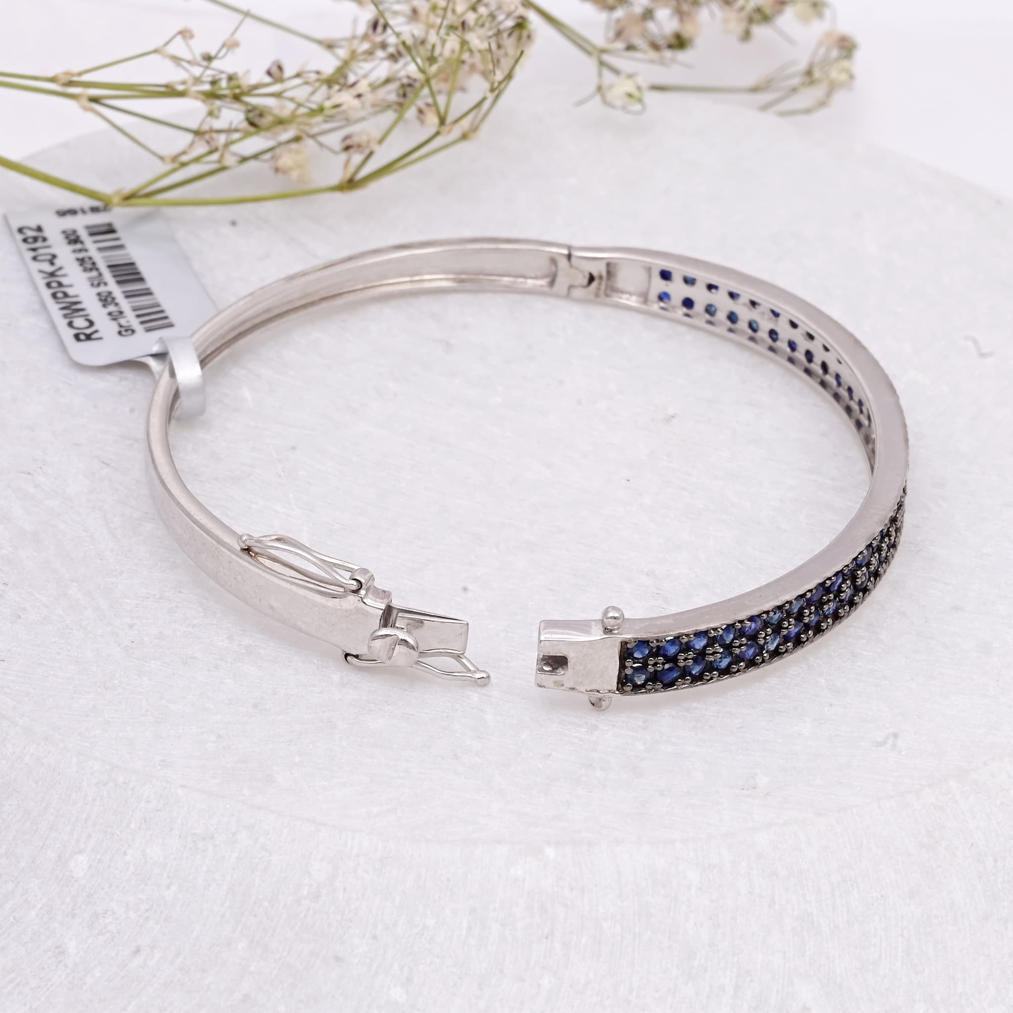 Midnight Sapphire Pavé Bangle alternate view