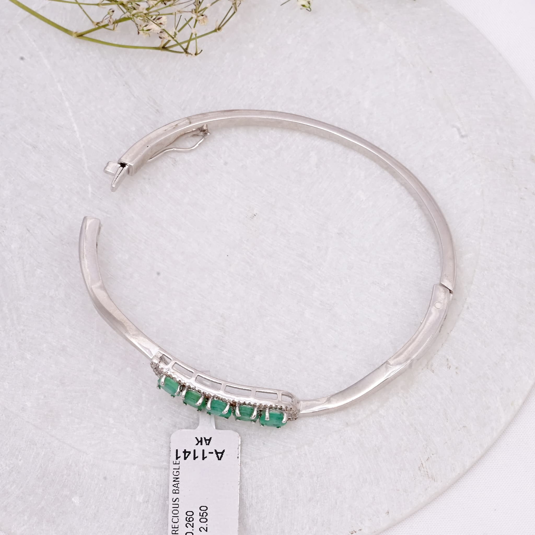 Emerald Grace Diamond Bangle alternate view