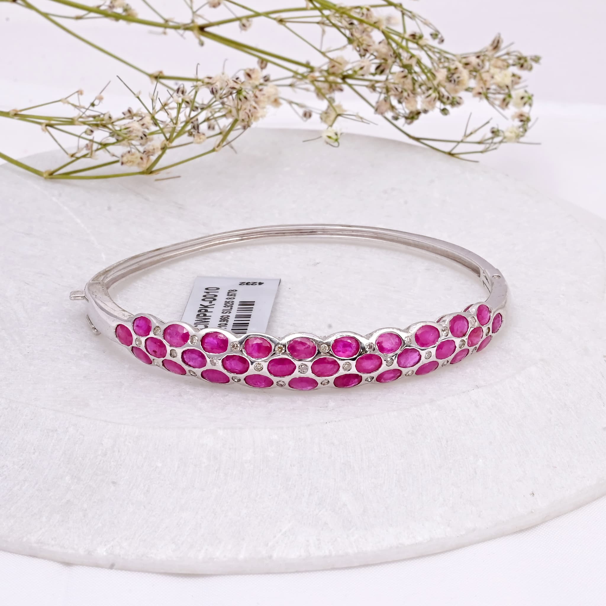 Ruby Bloom Diamond Bangle