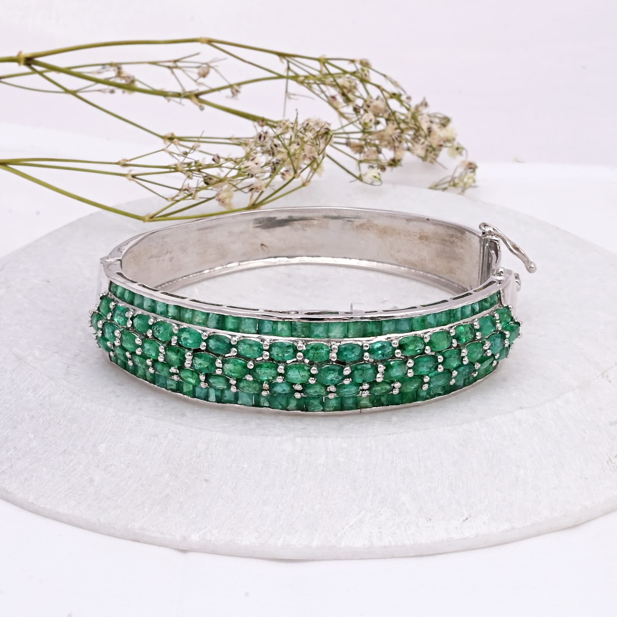 Emerald Royale Cuff Bangle alternate view