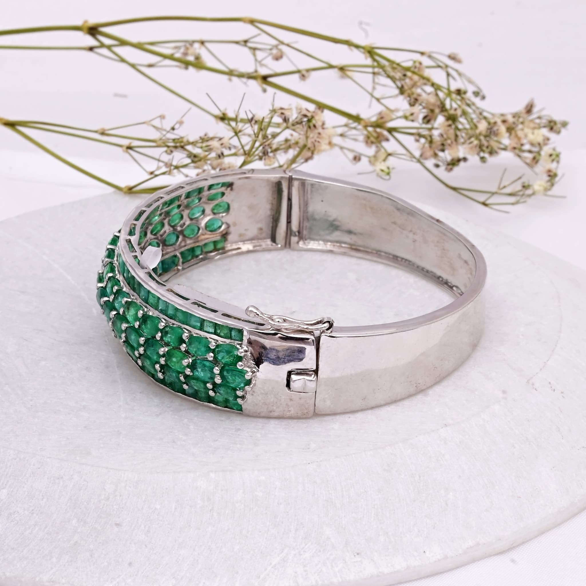 Emerald Royale Cuff Bangle