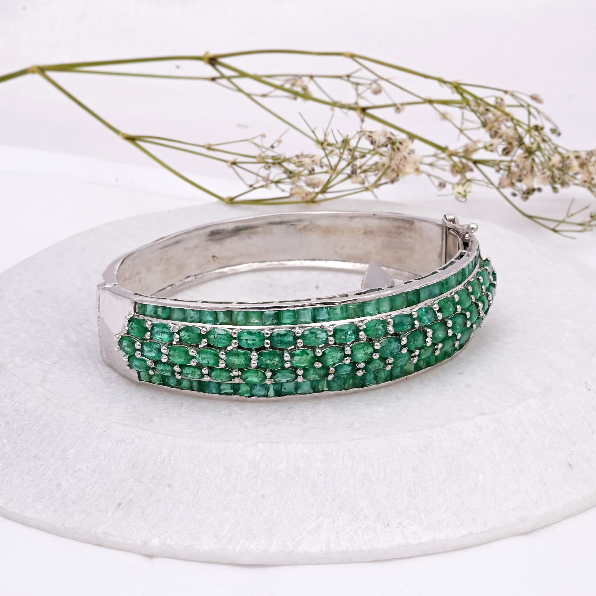Emerald Royale Cuff Bangle