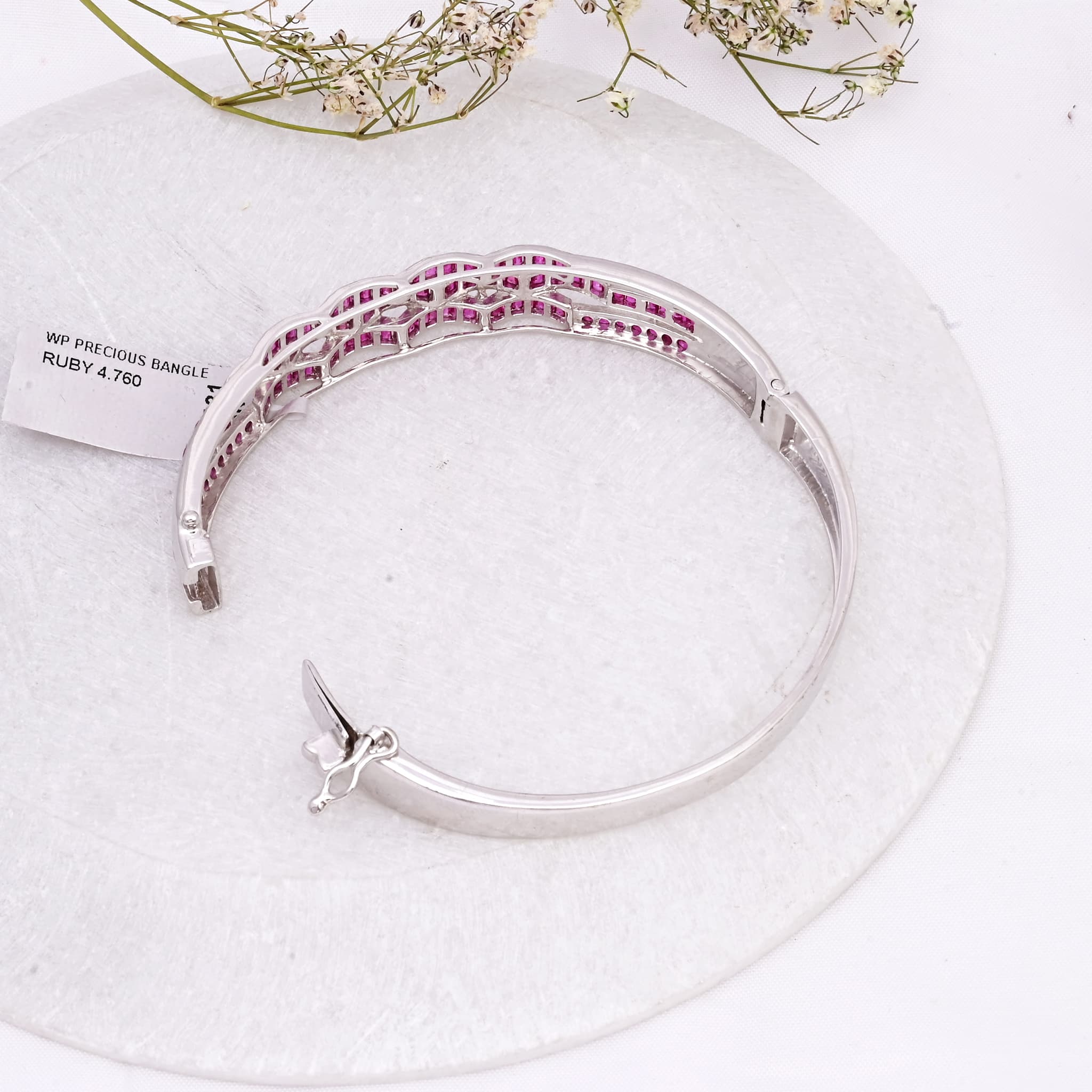 Ruby Royale Line Bangle alternate view