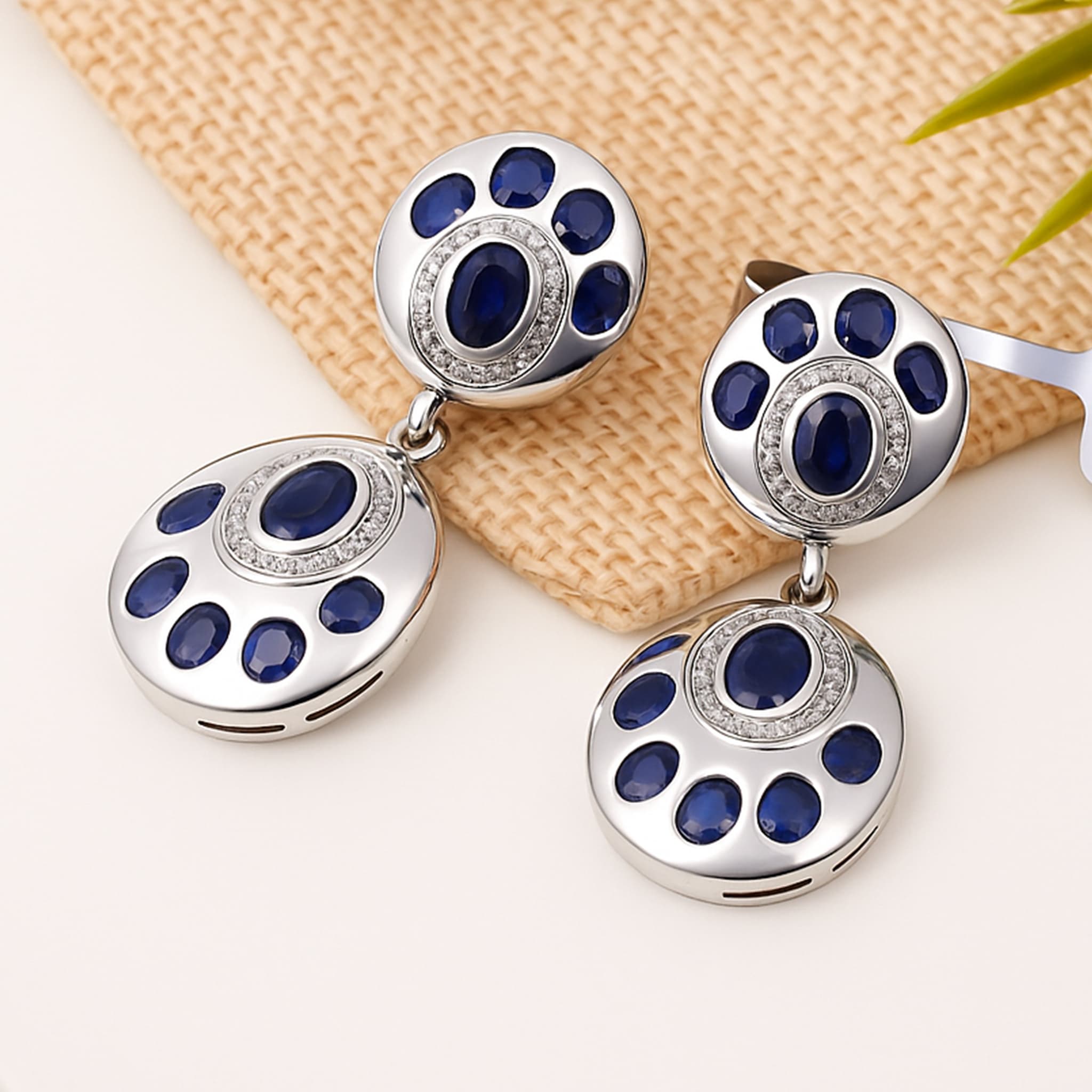 Royal Sapphire Drop Earrings