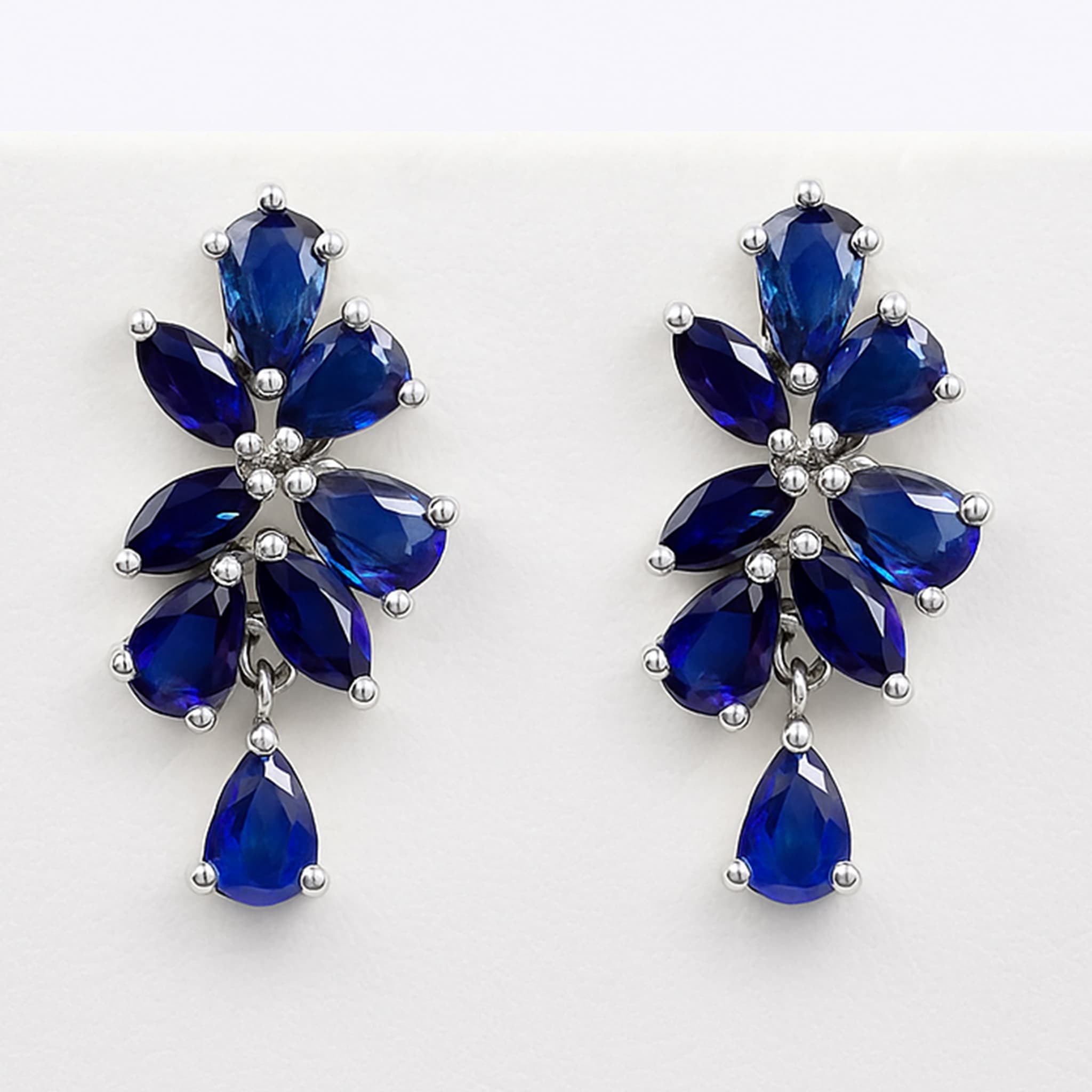 Royal Bloom Sapphire Earrings