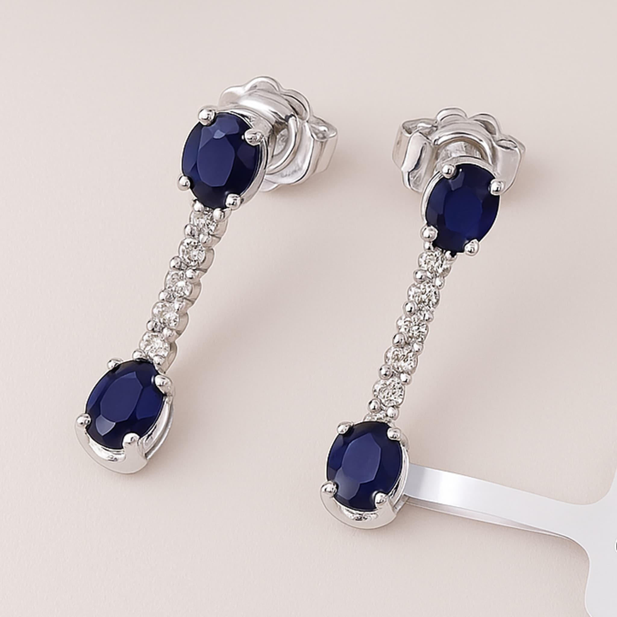 Midnight Sapphire Diamond Drops