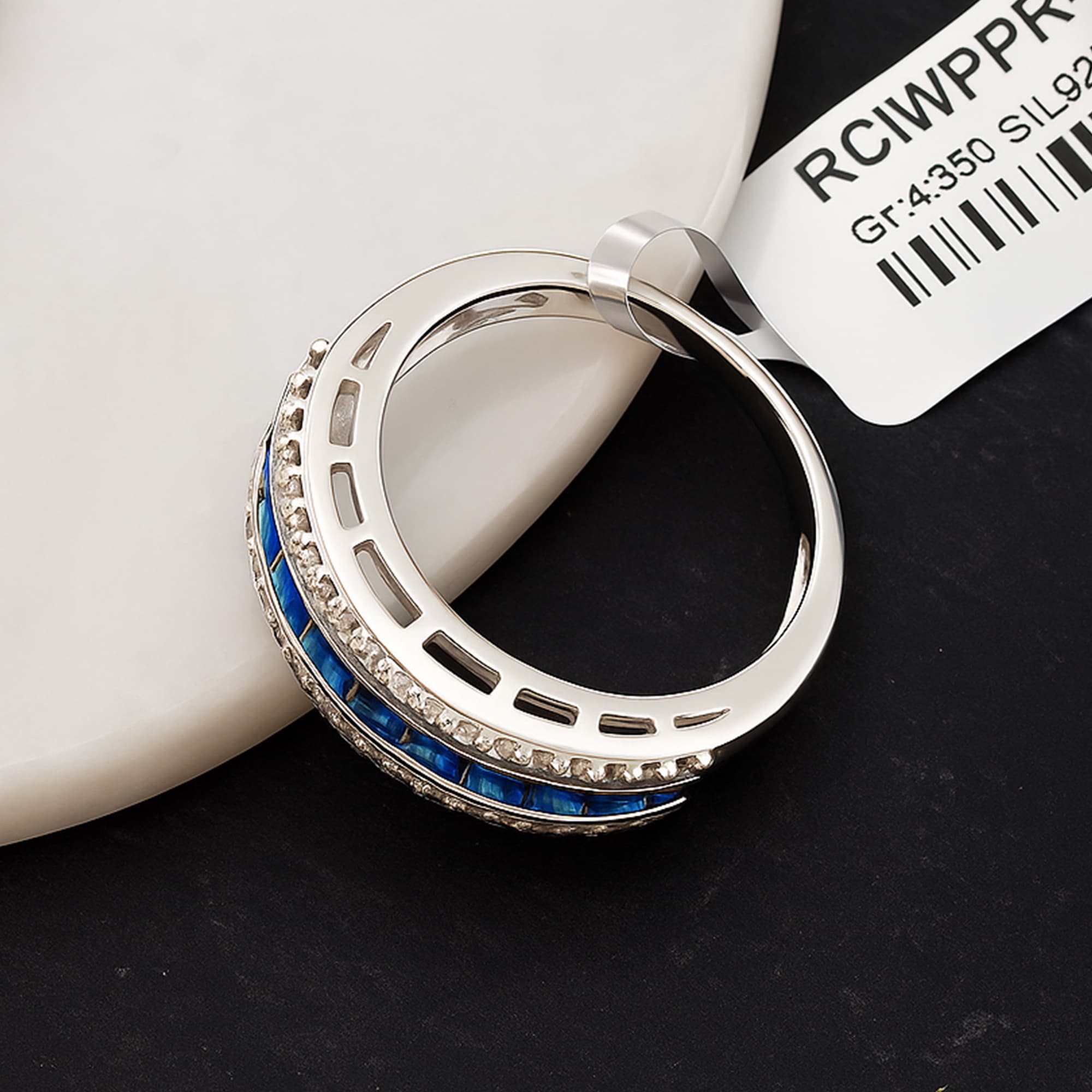 Royal Sapphire Channel Band Ring