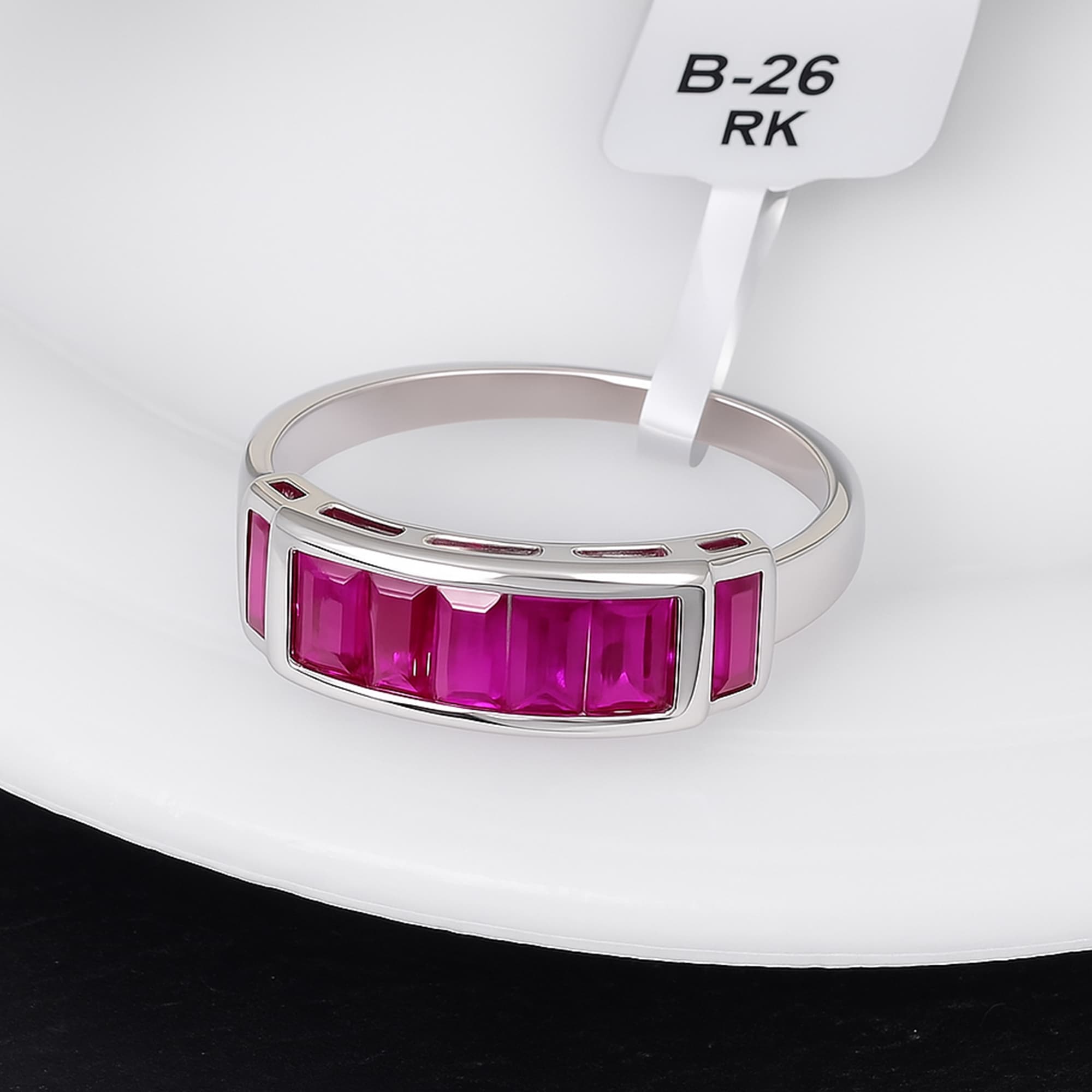 Ruby Channel Bar Ring