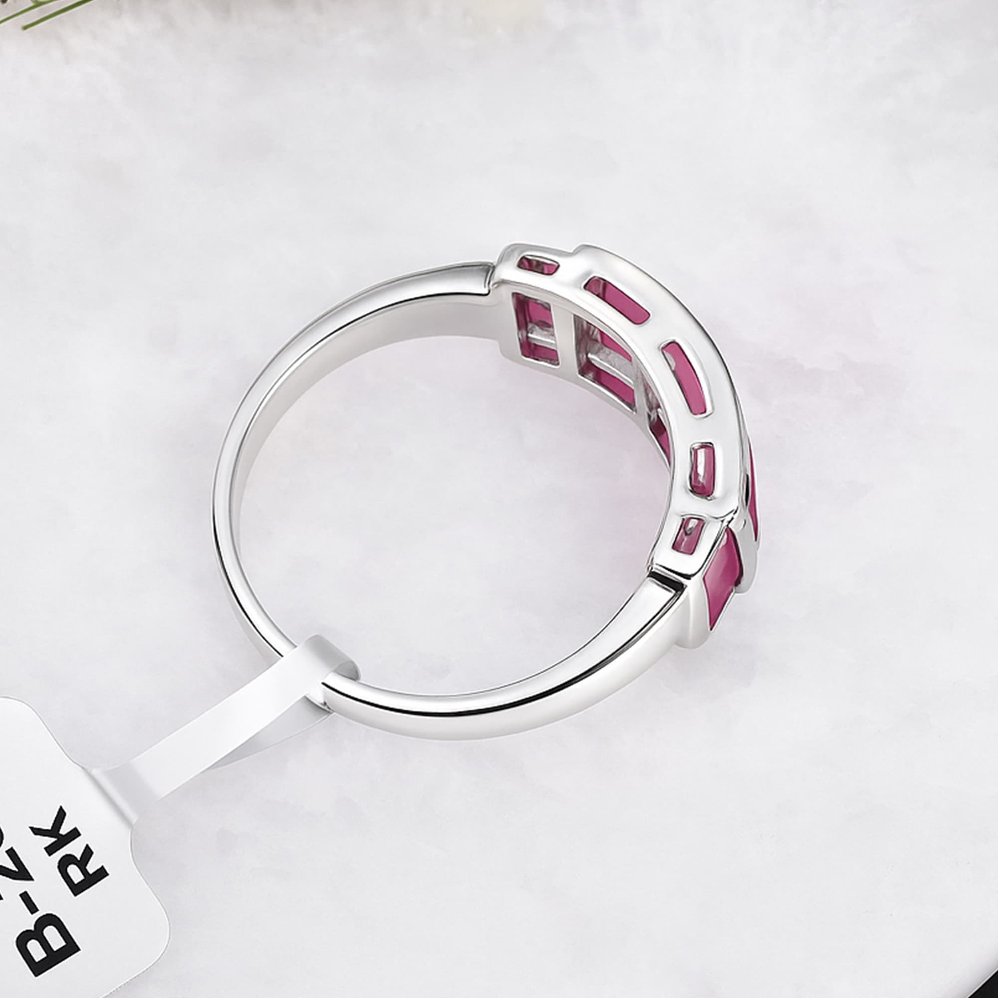 Ruby Channel Bar Ring