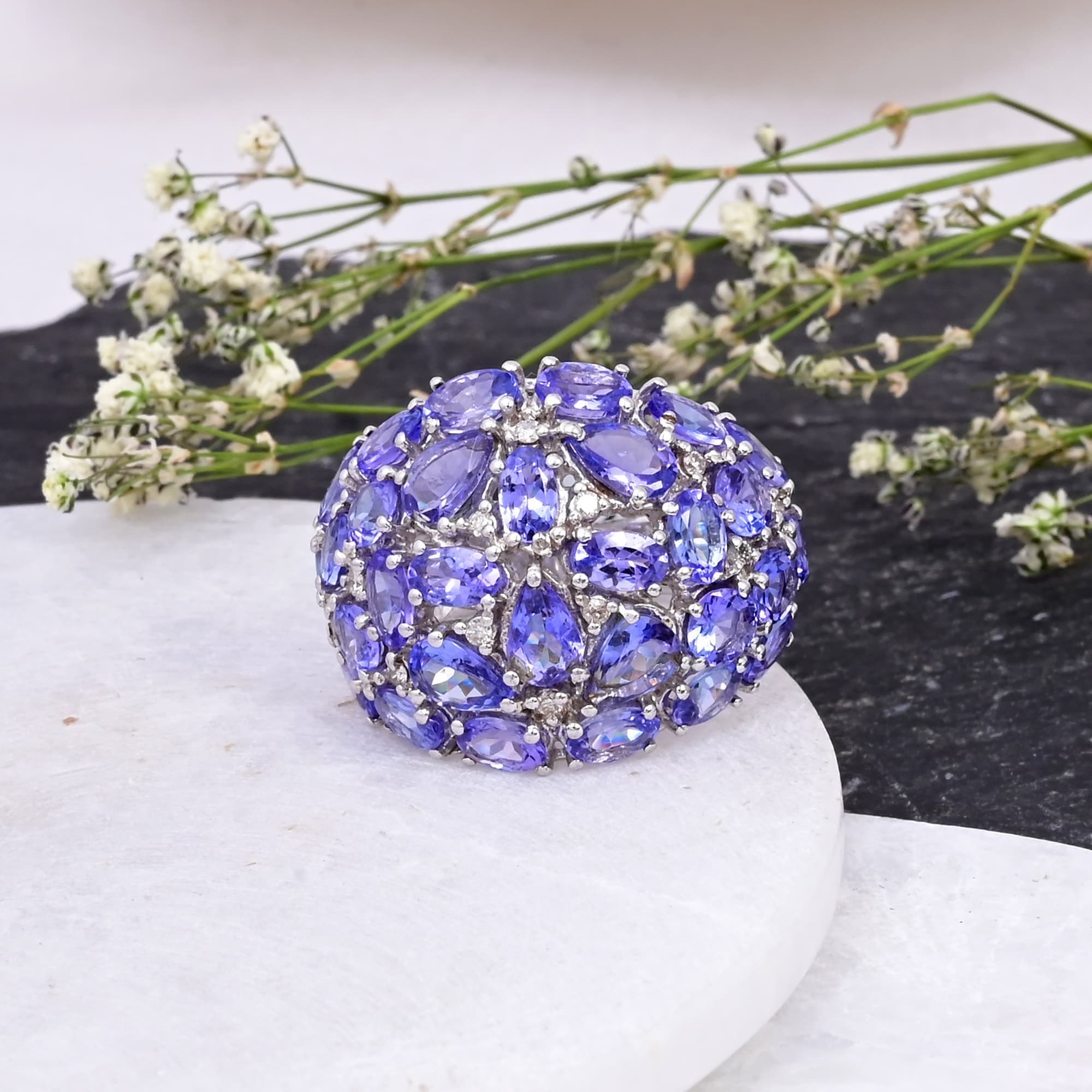 Imperial Tanzanite Dome Ring