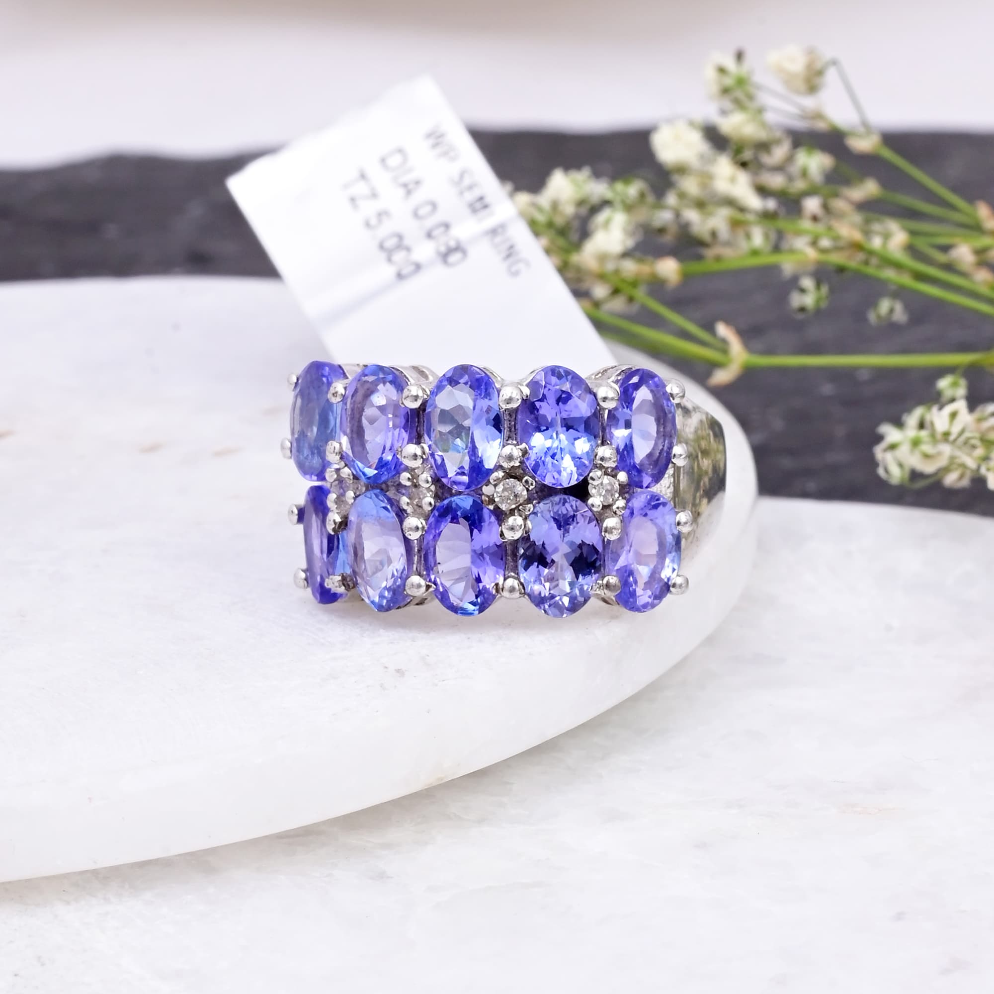 Royal Tanzanite Galaxy Ring alternate view