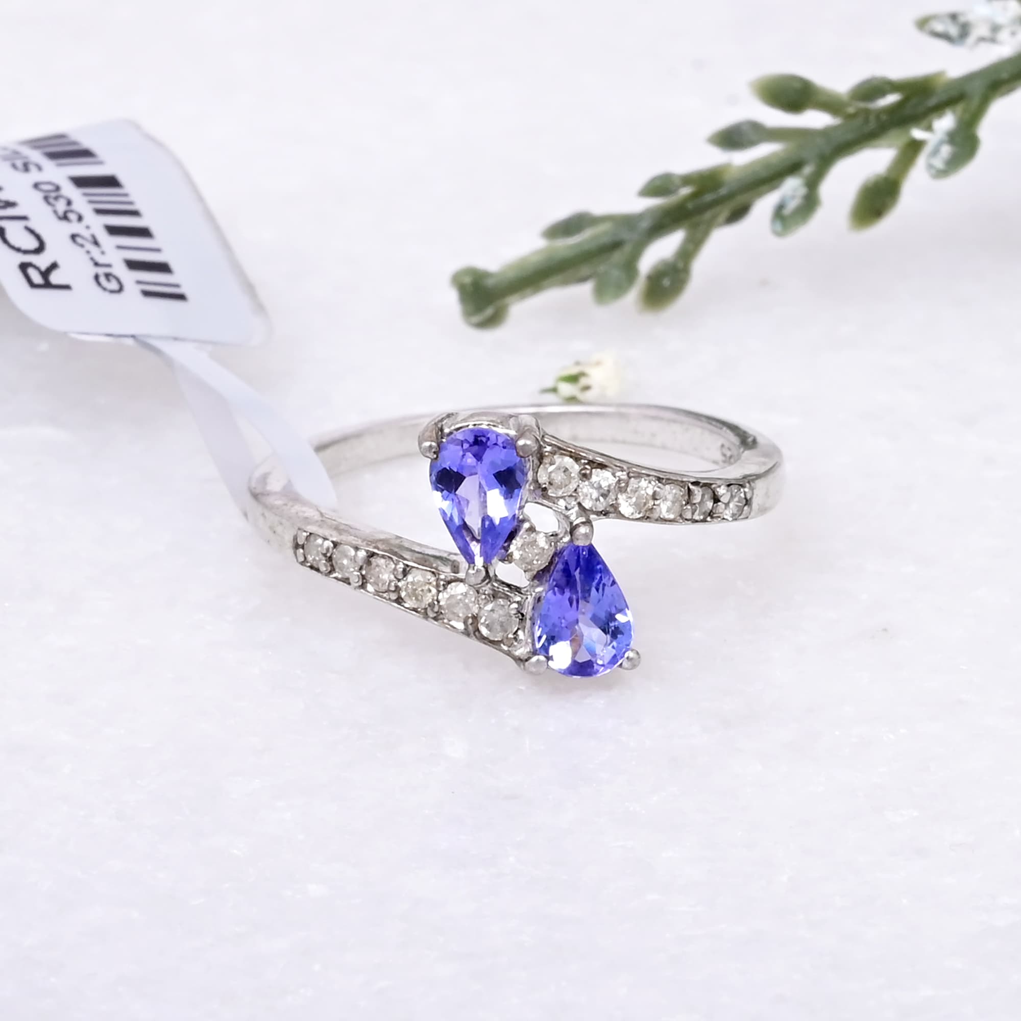 Twin Flame Tanzanite Ring