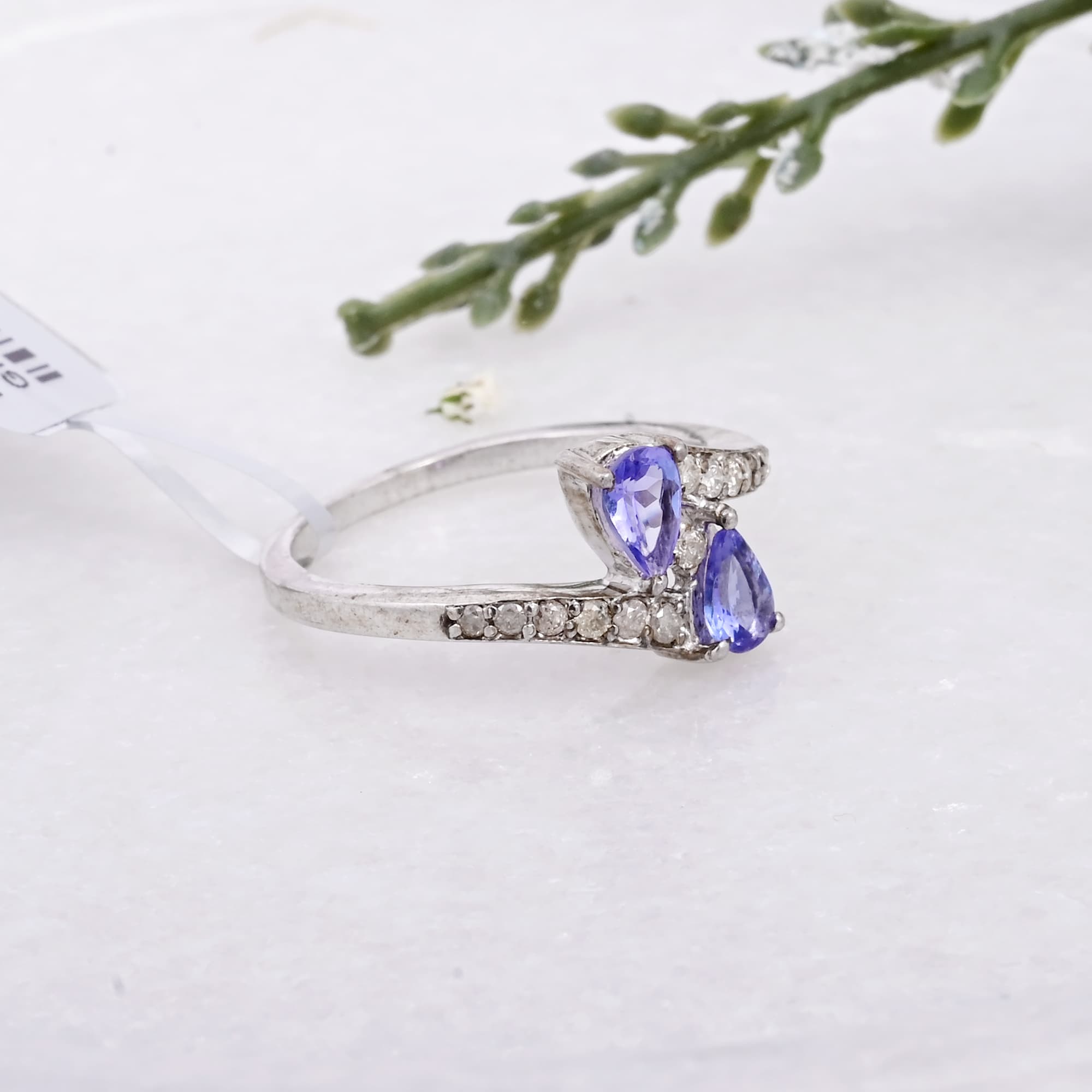 Twin Flame Tanzanite Ring alternate view