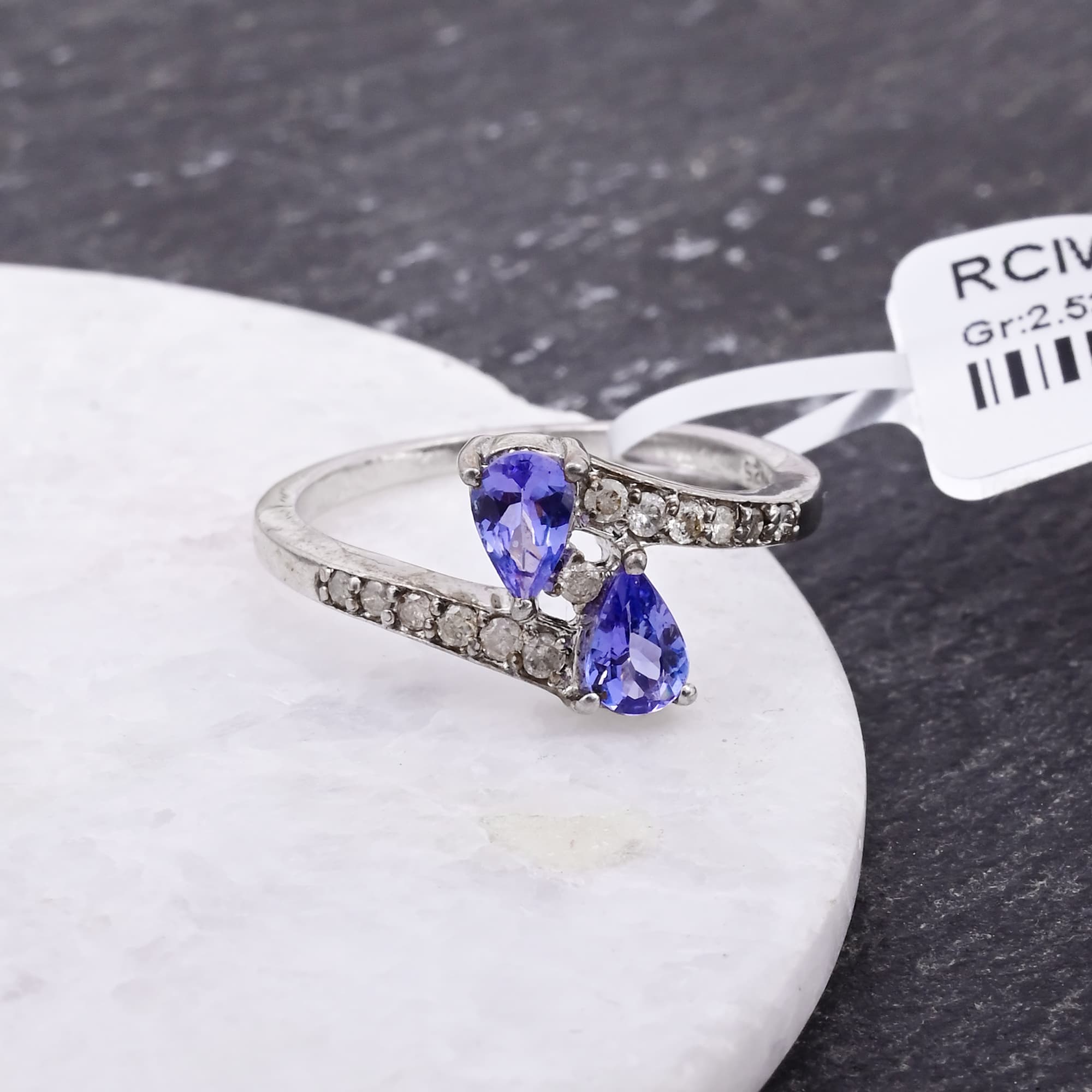 Twin Flame Tanzanite Ring