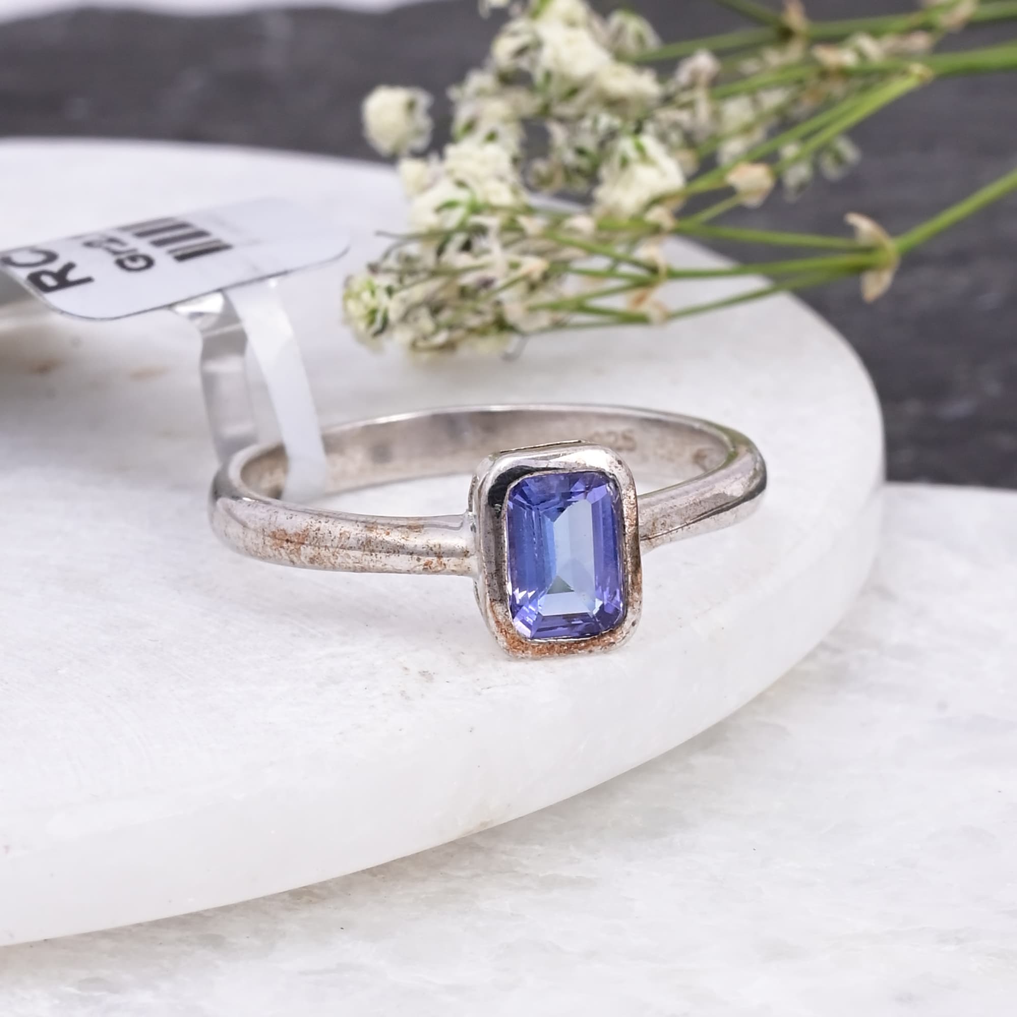 Vintage Aura Tanzanite Ring