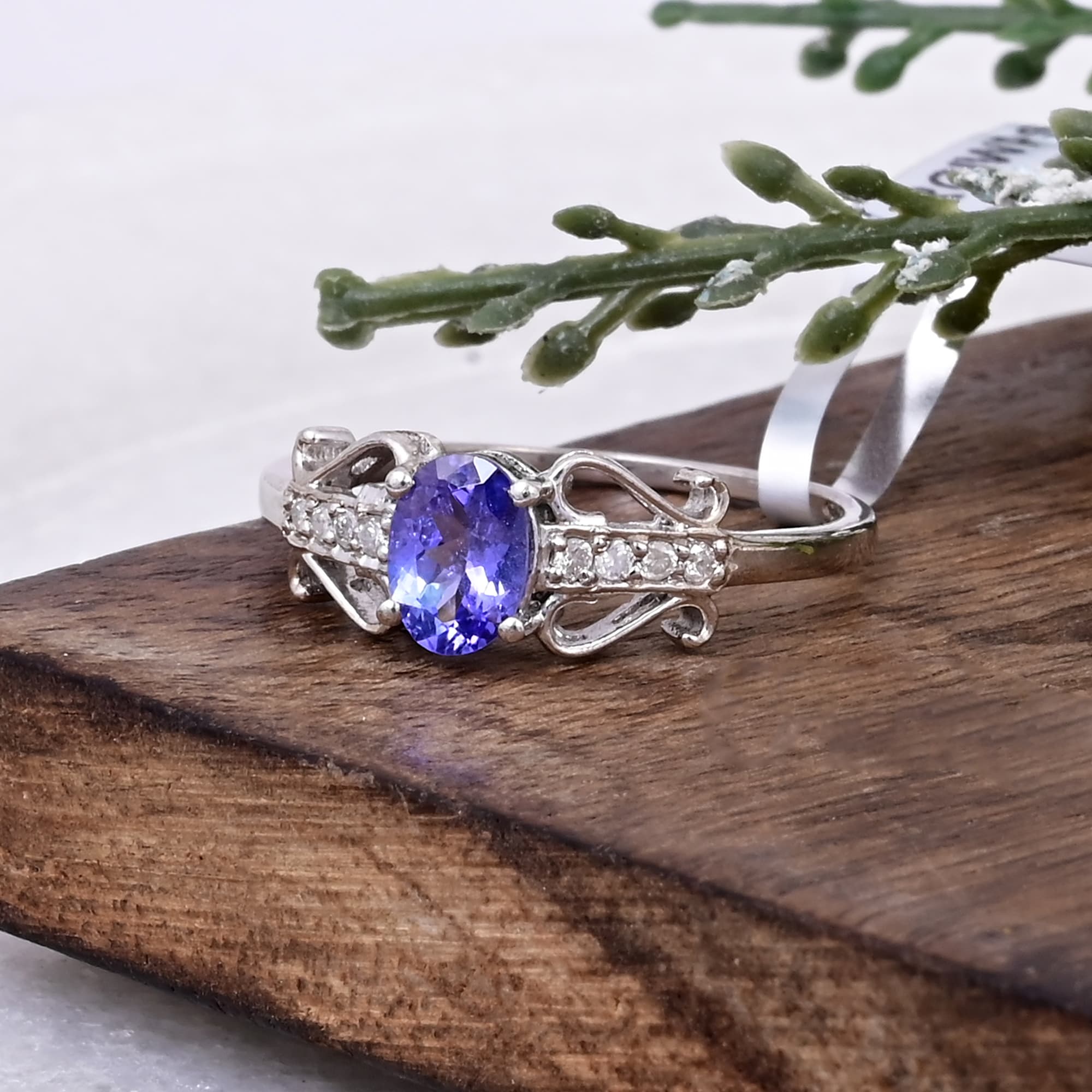 Ethereal Vine Tanzanite Ring alternate view